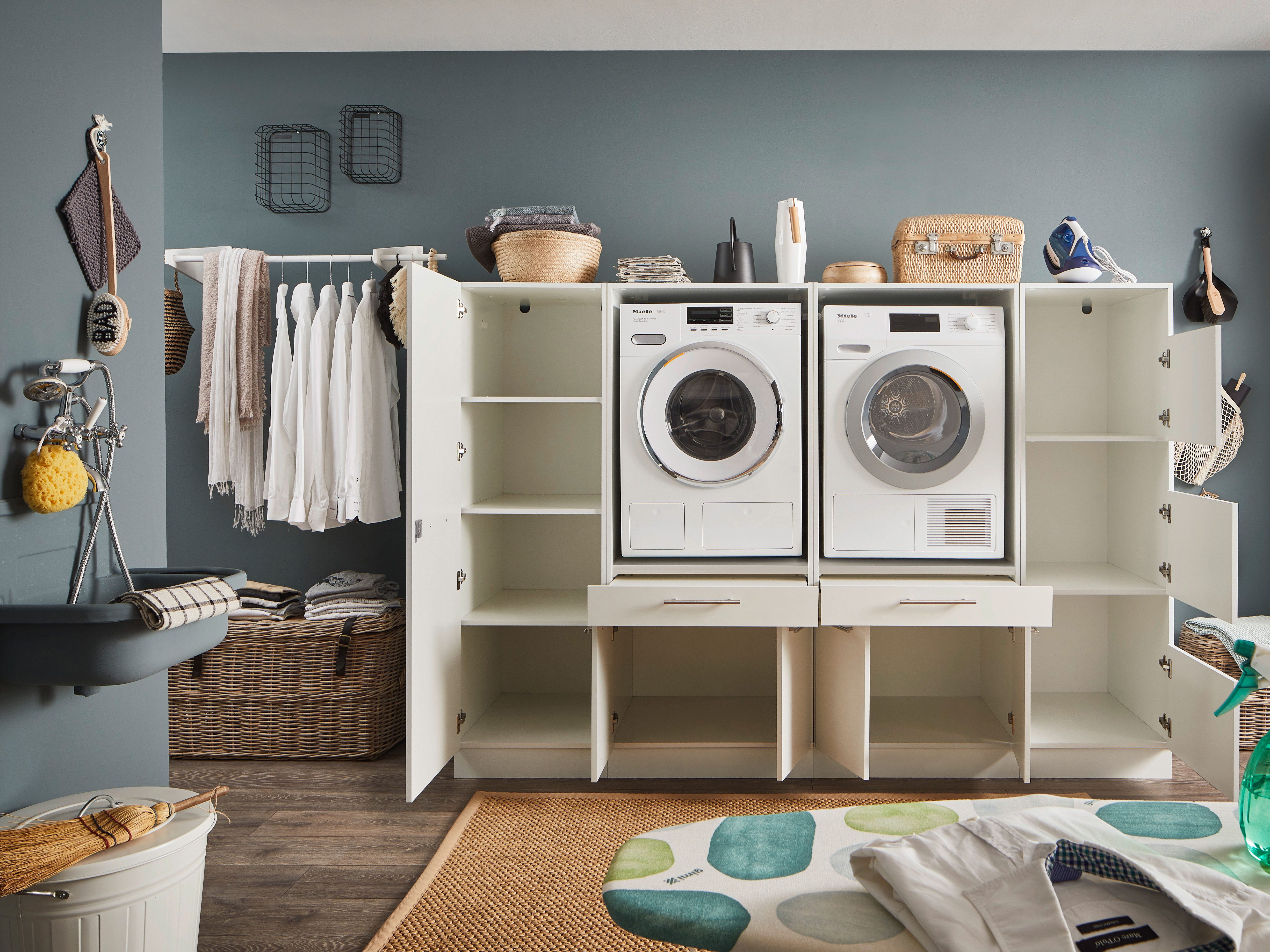 Laundreezy Mehrzweckschrank-Set LAUNDREEZY LDSK14, Breite 235 cm, Soft-Clos günstig online kaufen