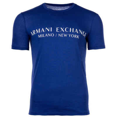 ARMANI EXCHANGE T-Shirt »Herren T-Shirt - Schriftzug, Rundhals, Cotton«