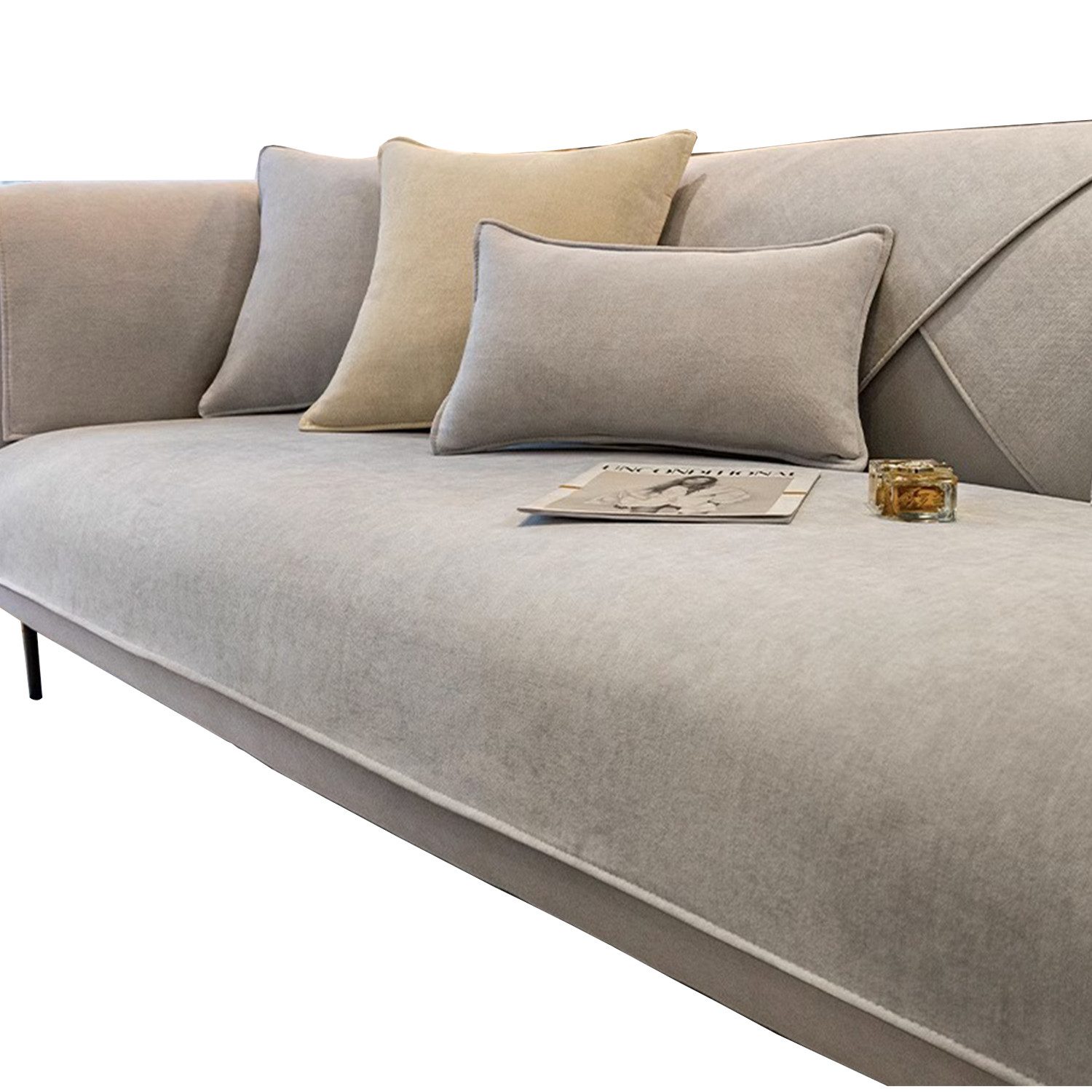 RWEUOQ Sofahusse Sofaschoner Einfarbig Sofabezug Sofa günstig online kaufen