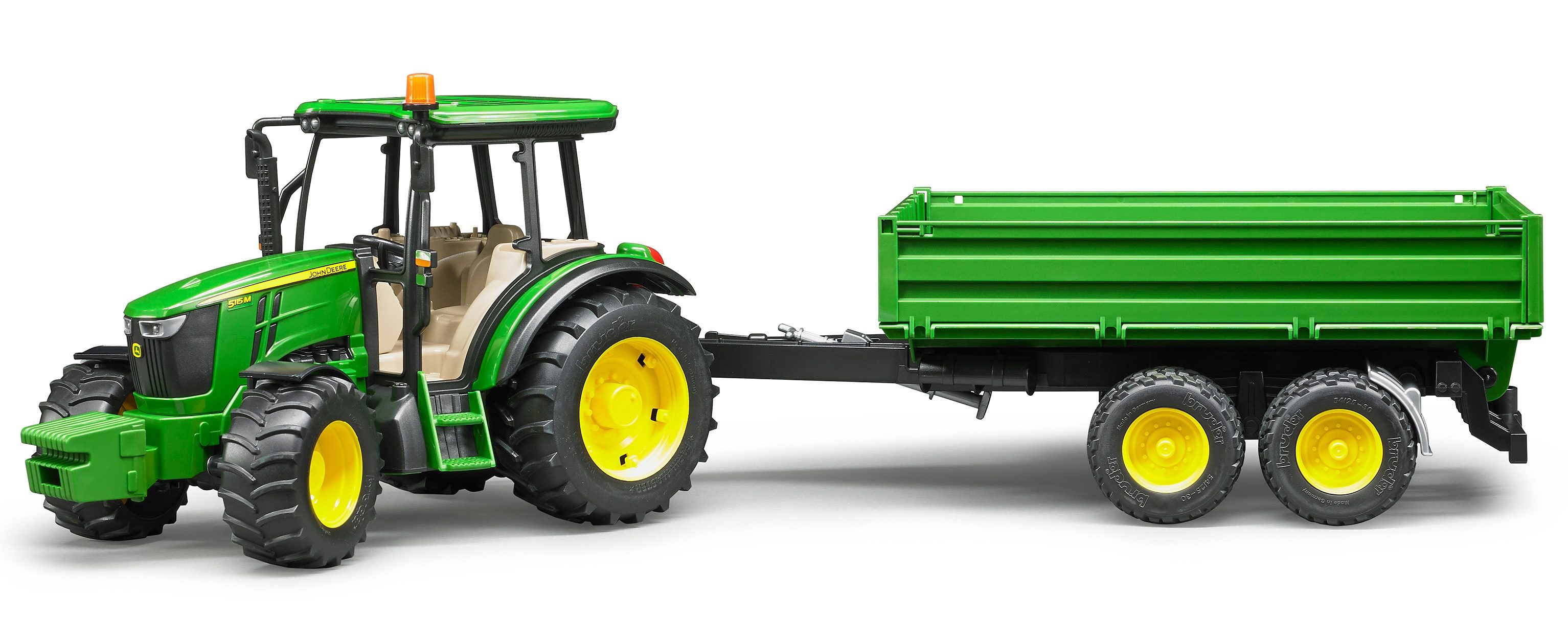 Länge gesamt 27cm Spielzeug Traktor mit Spezialanhänger RADLADER 