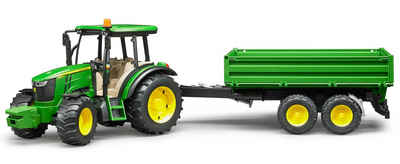 Bruder® Spielzeug-Traktor »John Deere 5115M mit Bordwandanhänger«, mit Anhänger, Made in Germany