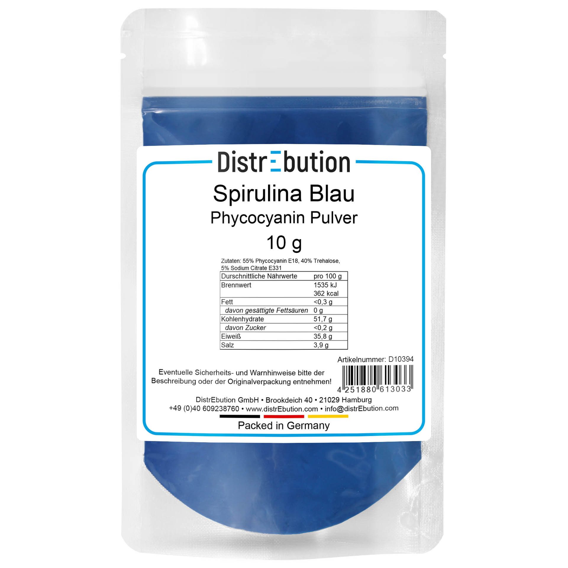 Spirulina Blau Pulver 10g-10kg Natürlicher Farbstoff für Lebensmittel Pulver