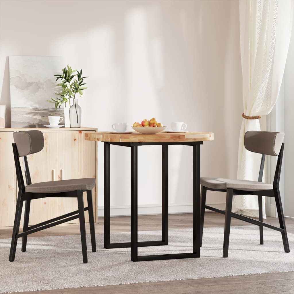 vidaXL Tischplatte Tischplatte Rund Ø80x4 cm Massivholz (1 St)