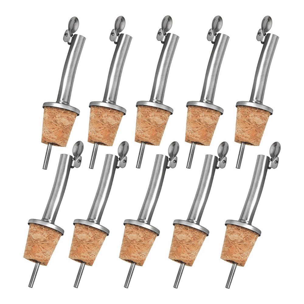 Layba Flaschenausgießer LAYBA Flaschenausgießer 10er-Set Braun