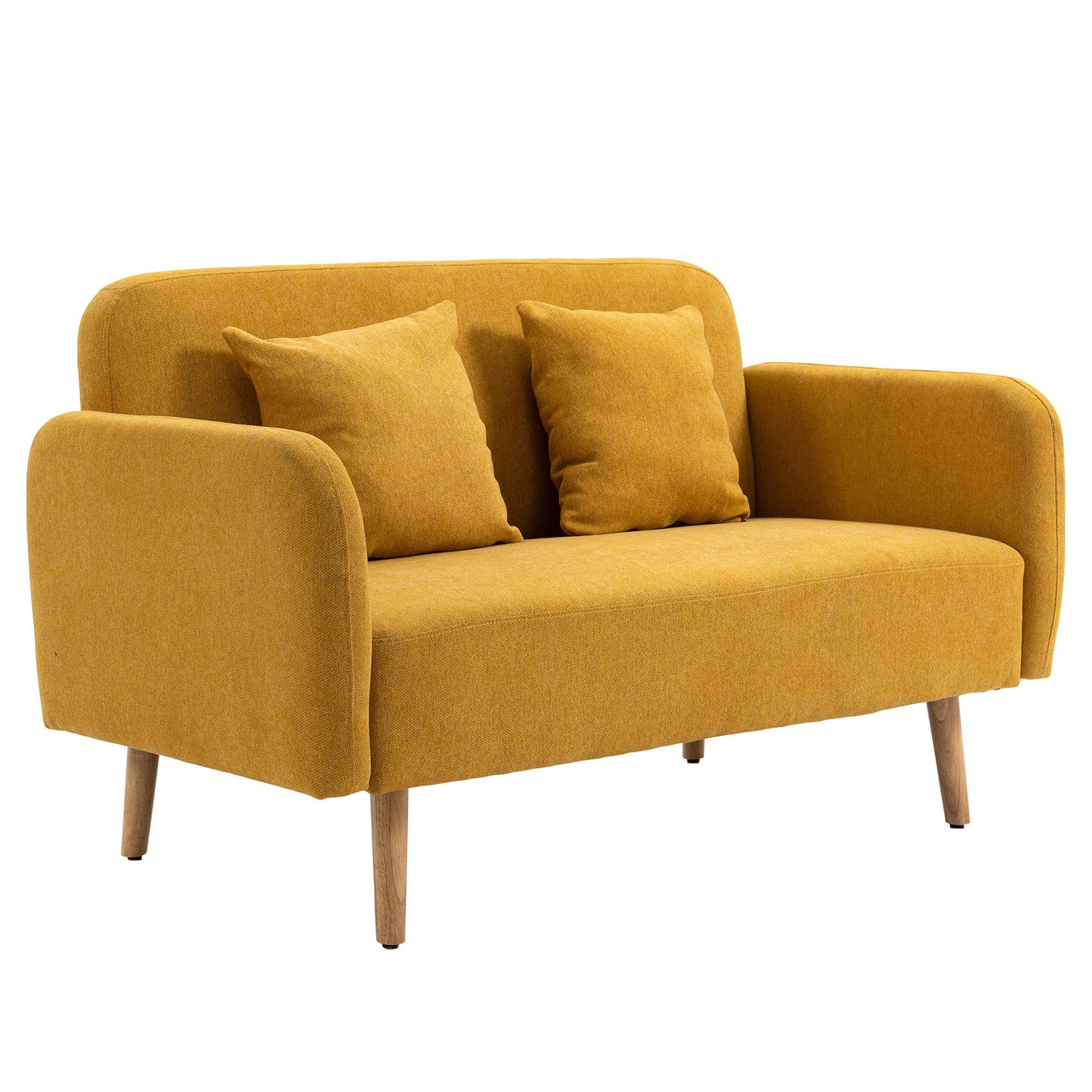 HOMCOM 2-Sitzer Doppelsofa mit Kissen und günstig online kaufen