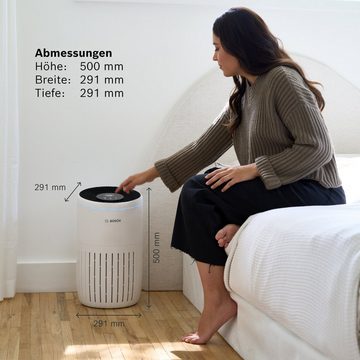 BOSCH Luftreiniger Bosch Air 4000, für 62 m² Räume, HEPA Filter, Smart Sensor, Ruhe-Modus - Allergiker-geeignet
