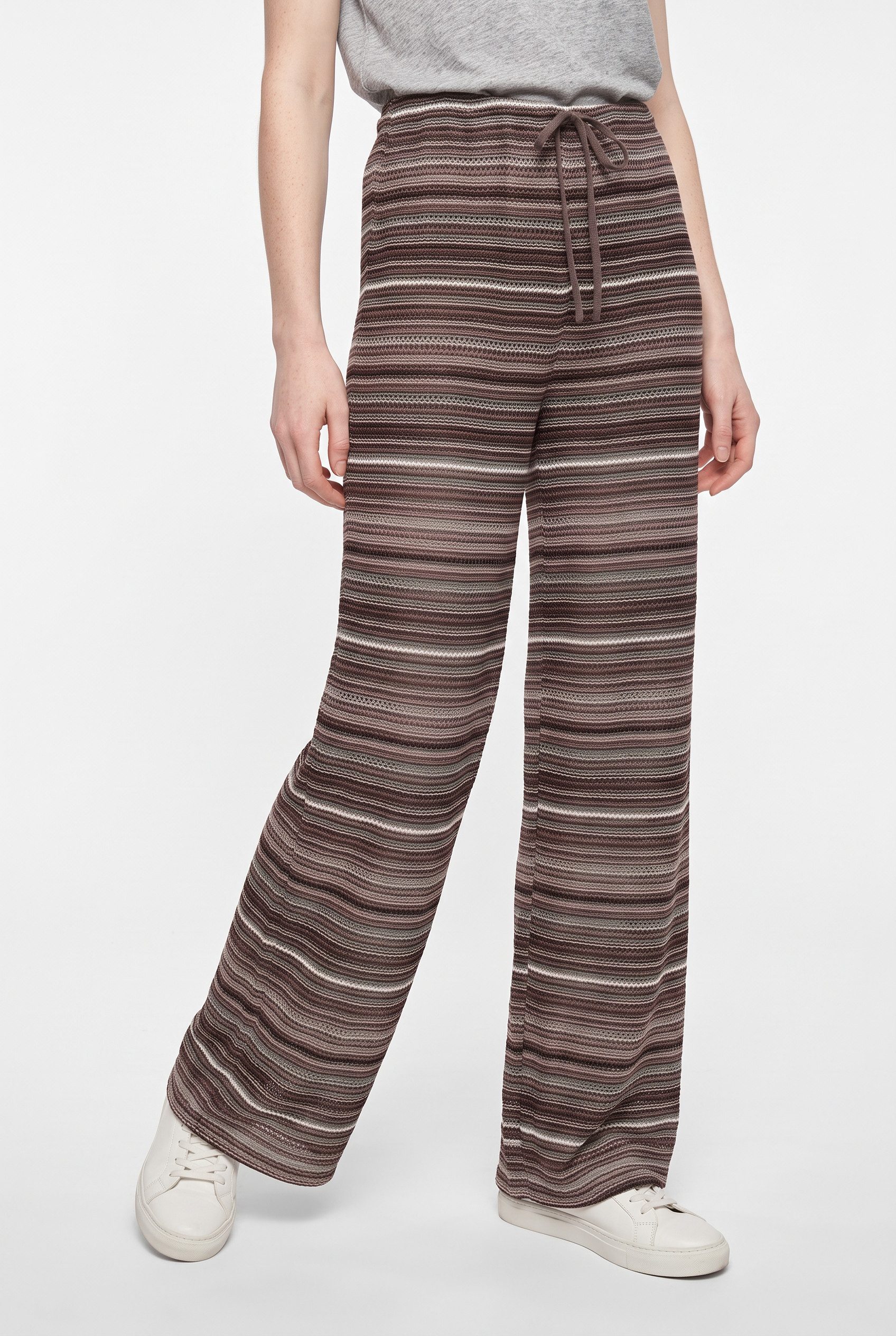 ONLY Schlupfhose ONLSANDY WIDE TIE STRING PANTS JRS Materialmix, regular fit