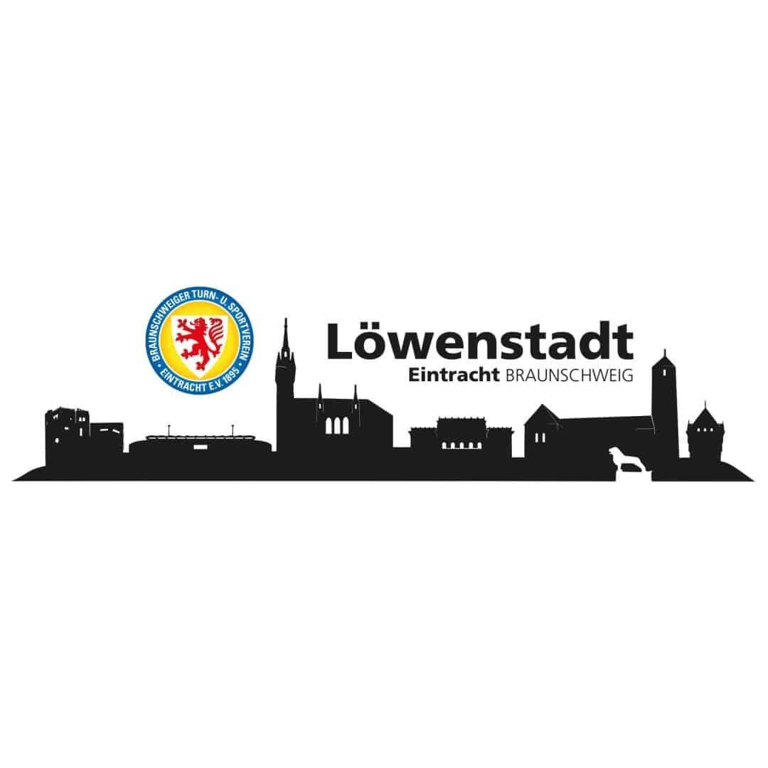 Eintracht Braunschweig Wandtattoo Fußball Wandtattoo Löwenstadt günstig online kaufen