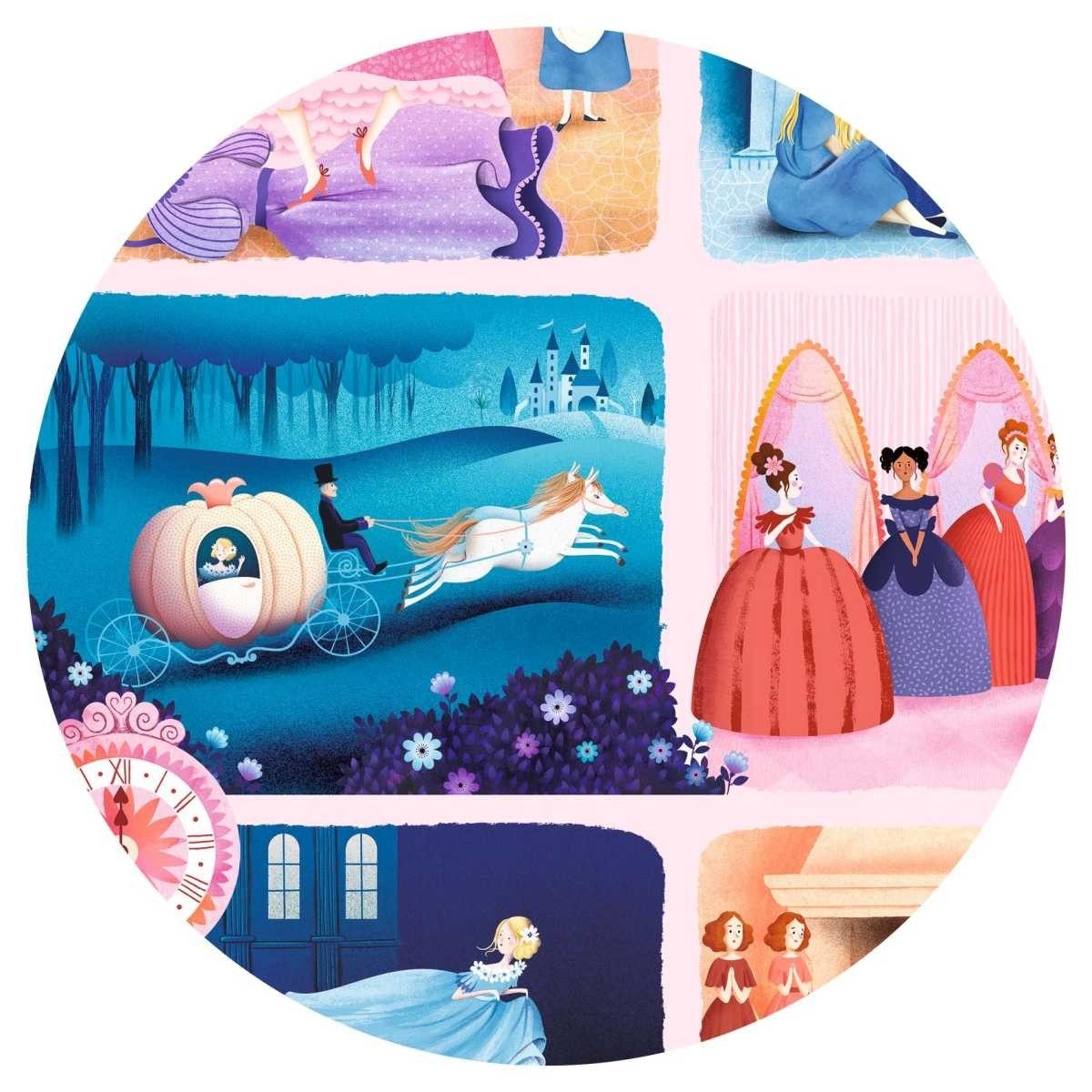 DJECO Puzzle Cinderella - 54 Teile Kinderpuzzle für Kinder, 54 Puzzleteile, Kinderpuzzle
