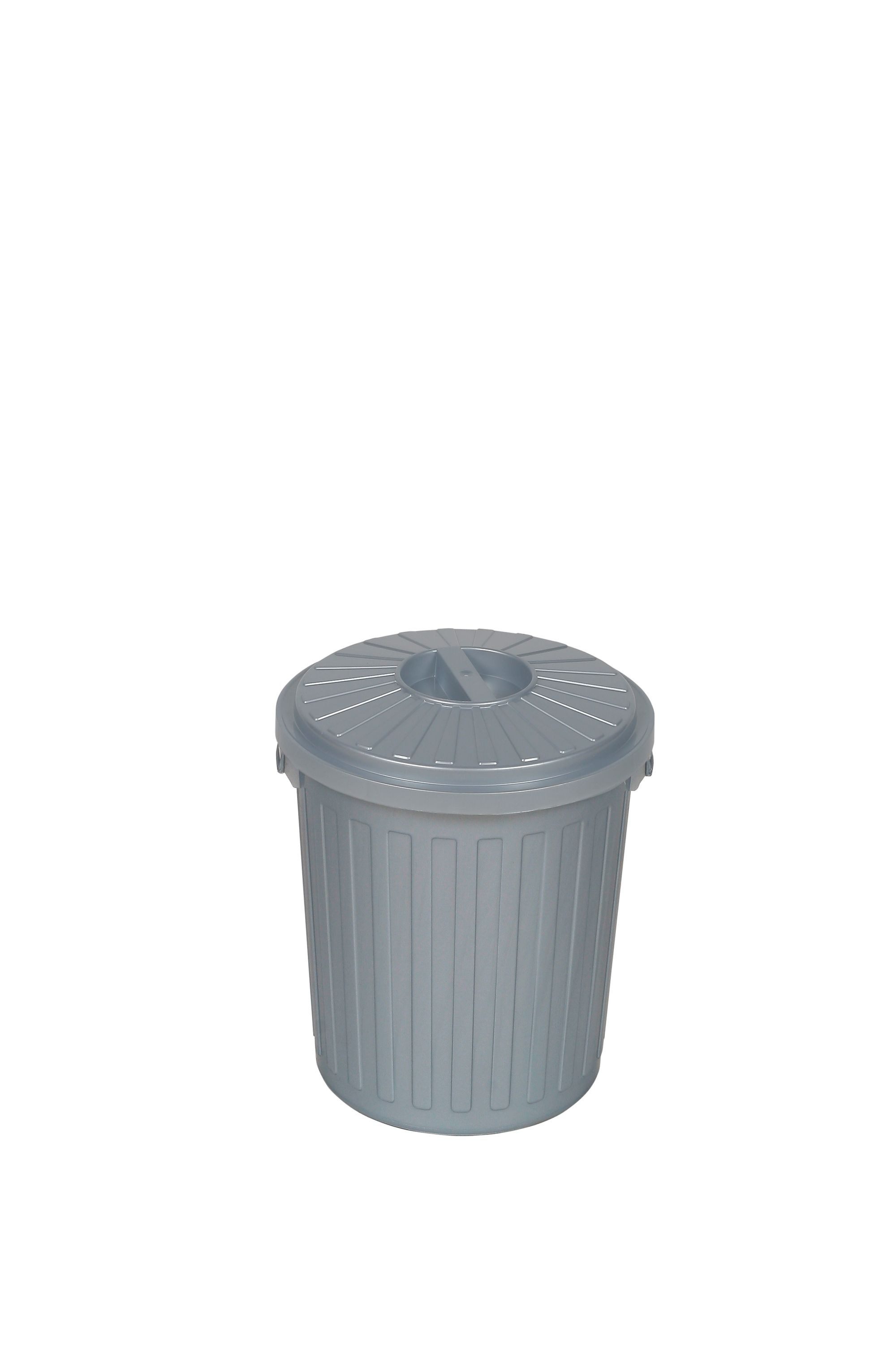 keeeper Mülleimer Keeeper Mülltonne mit Deckel 7 Liter silber