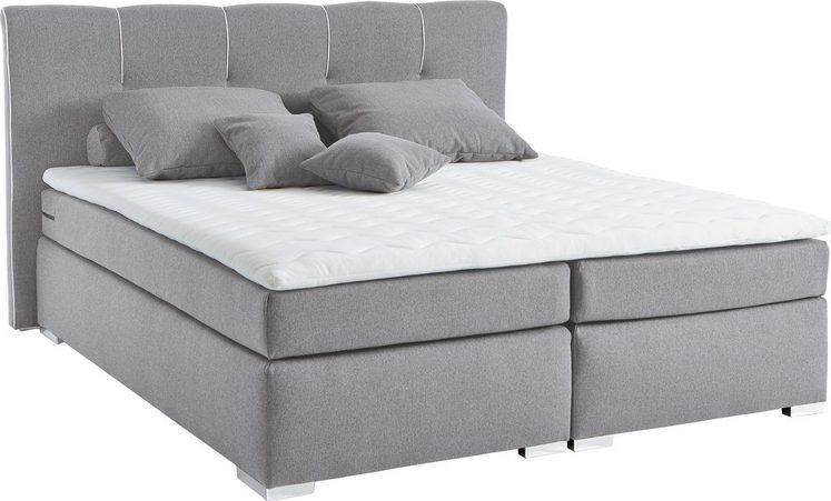 Musterring Boxspringbett Memphis in hellgrau