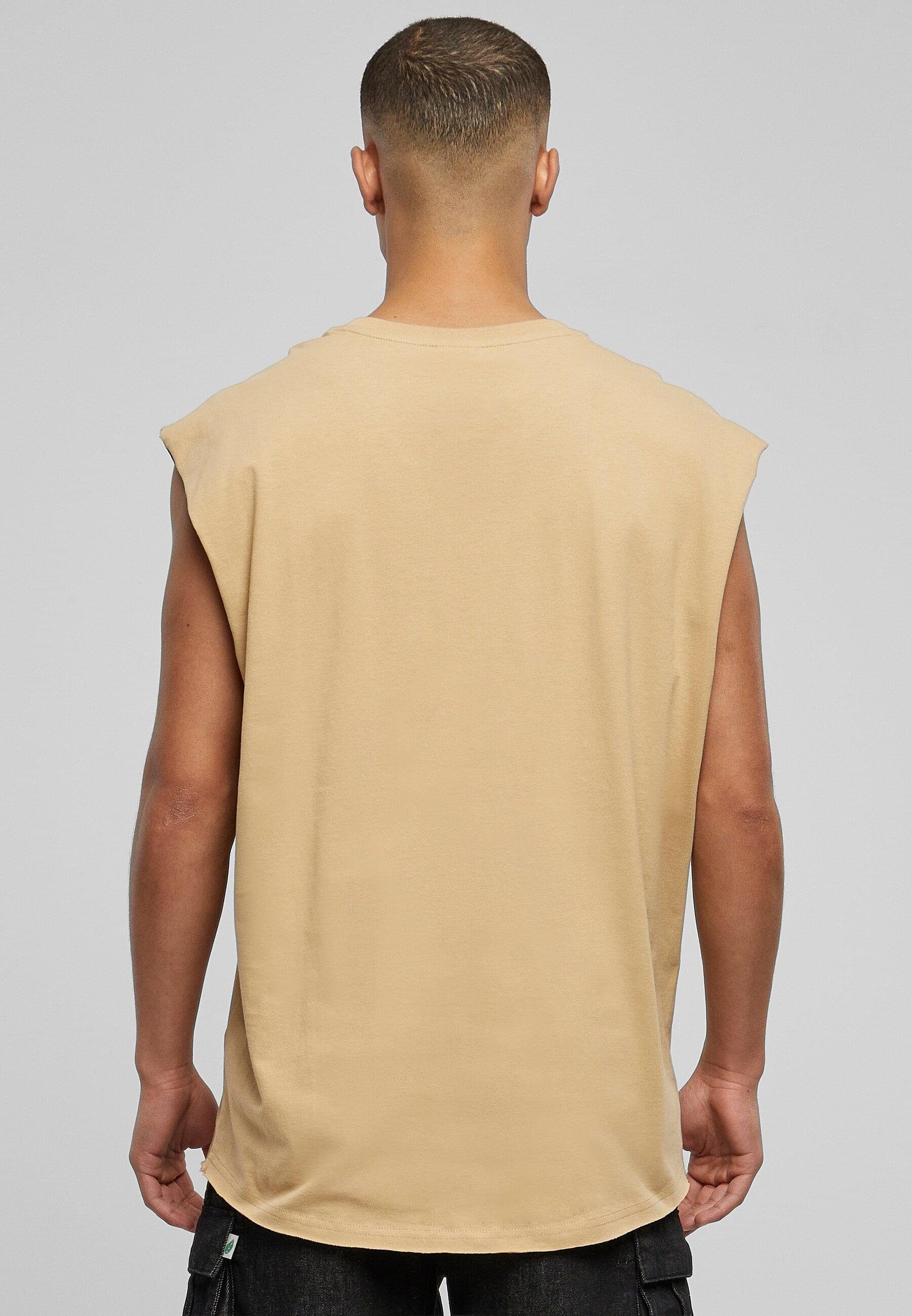 URBAN CLASSICS T-Shirt Herren unionbeige Tee Edge Open Sleeveless (1-tlg)