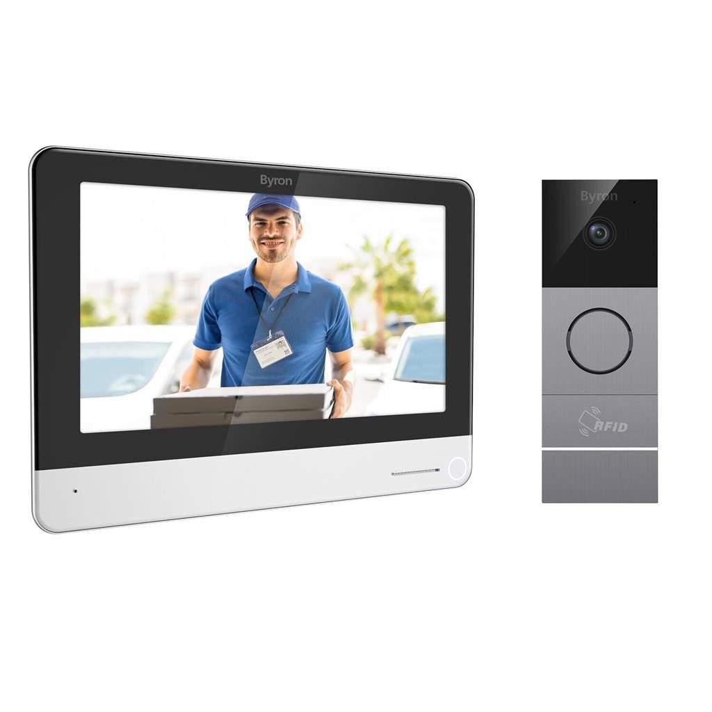 Byron Türklingel-Set Byron DIC-23312 Wi-Fi Video-Türsprechanlage – Wi-Fi-Verbindung – 7-Zol, 7" Touchscreen-Display & Wi-Fi