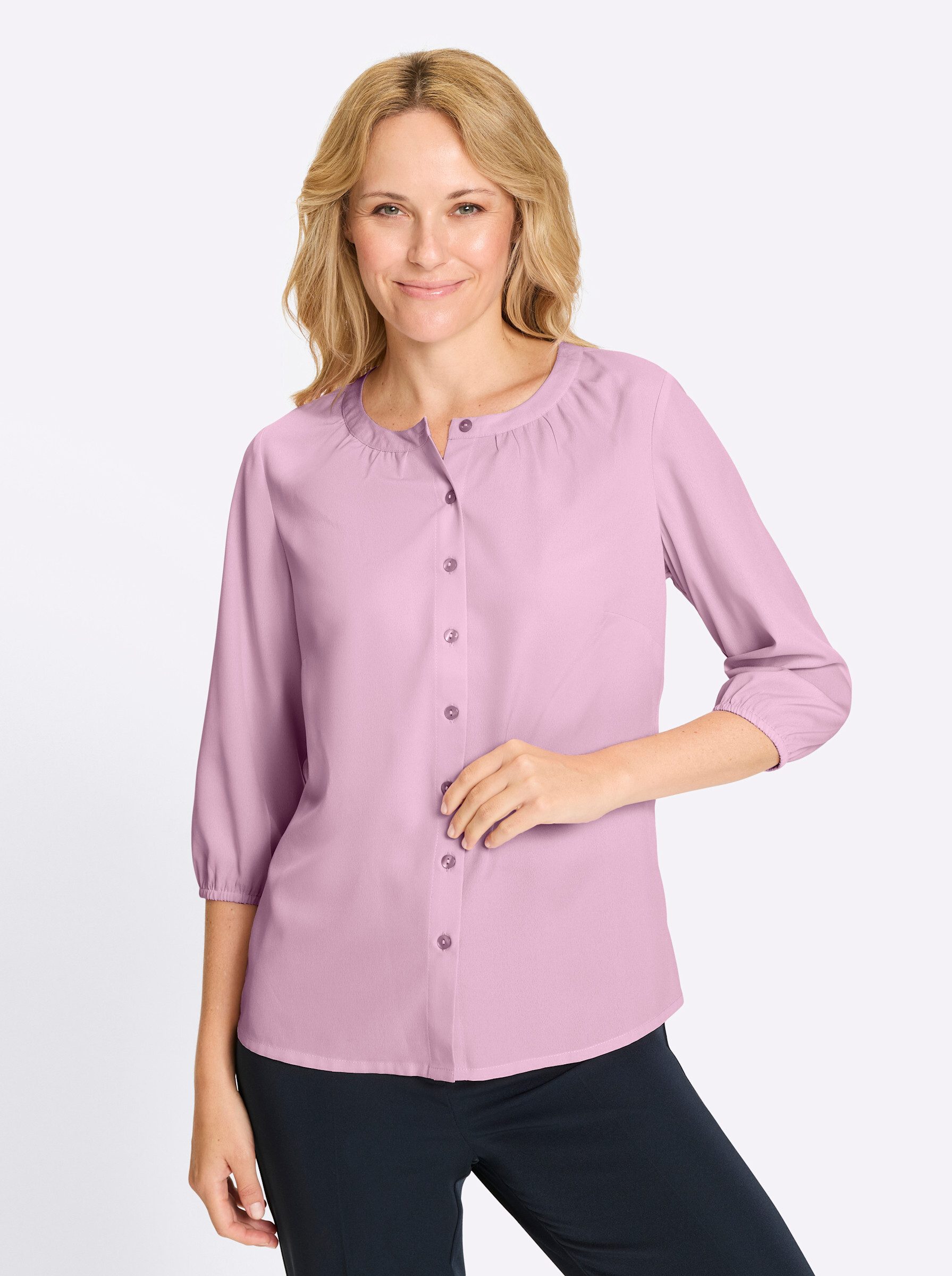 Klassische Bluse 3/4-Arm-Bluse 3/4-Arm