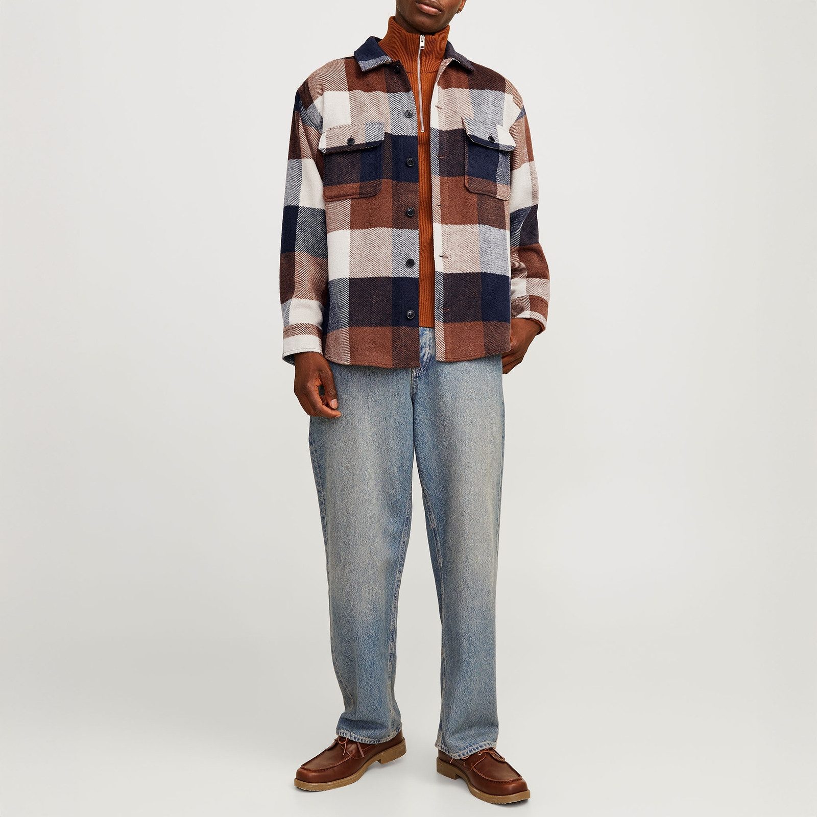 Jack & Jones Langarmhemd JJEBRADLEY Ollie Overshirt LS NOOS mit Muster günstig online kaufen