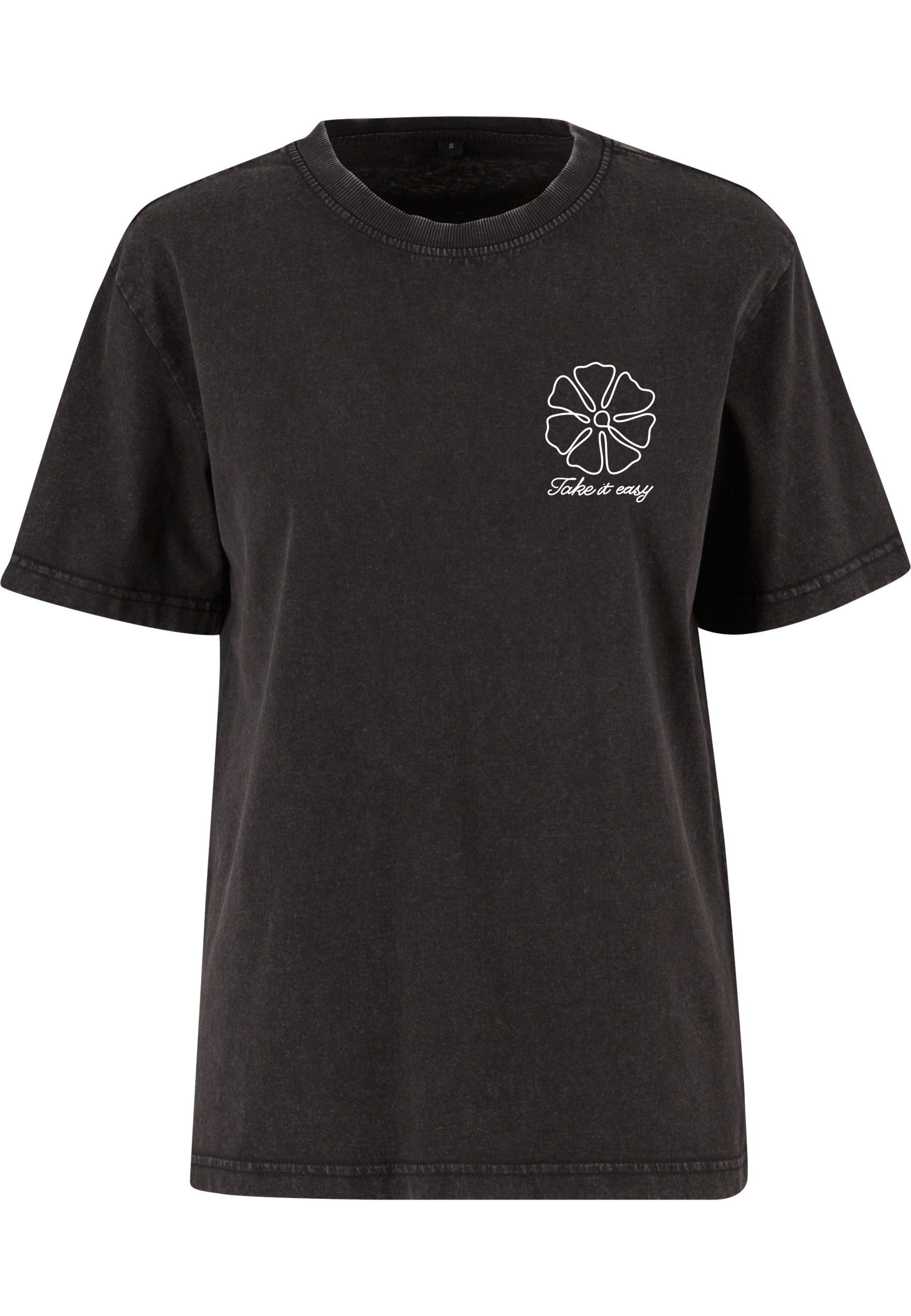 T-Shirt Miss Tee One Line Flowers Ladies Vintage Everyday Tee