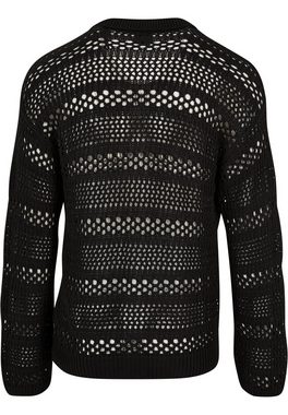 URBAN CLASSICS Strickfleecejacke Urban Classics Herren Crocheted Cardigan (1-St)