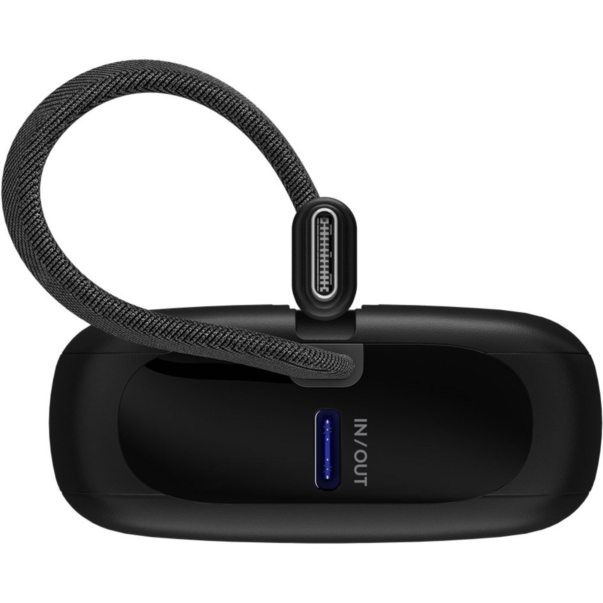 Goobay goobay Powerbank 10.000 mAh, integriertes USB-C Powerbank