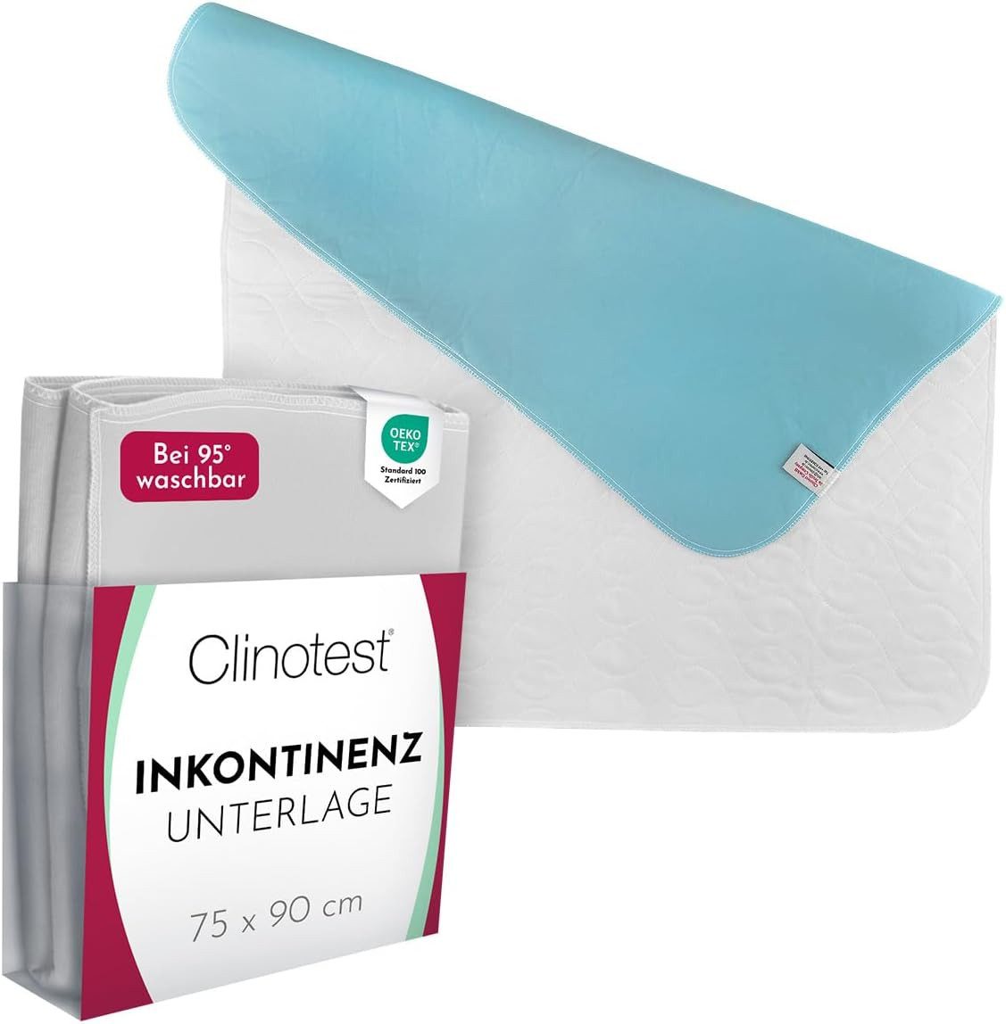 Inkontinenzauflage Inkontinenzunterlage/ Nässeschutz/ Bettschutz Clinotest, wiederverwendbar
