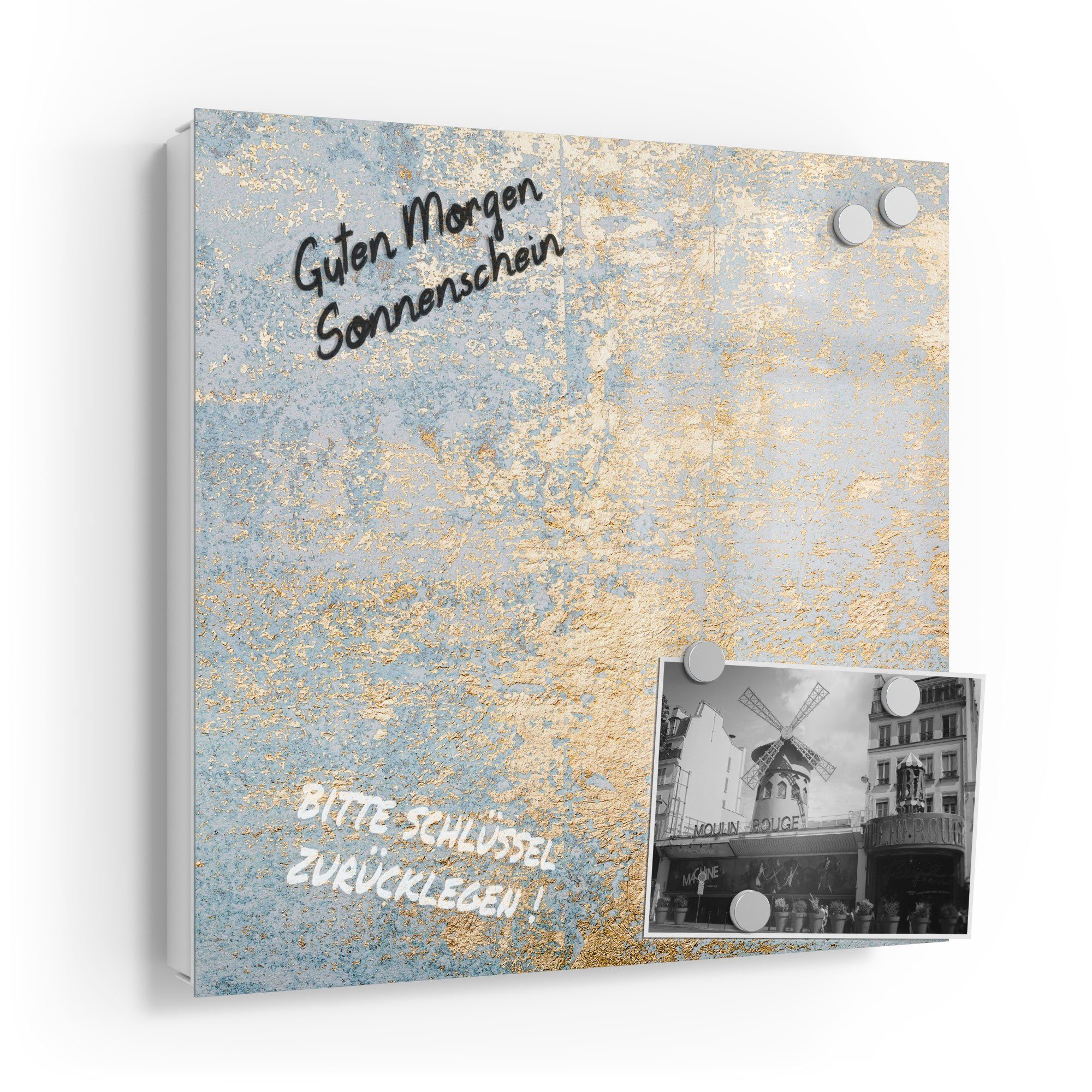 DEQORI Schlüsselkasten 'Wand mit Gold-Struktur', Glas Schlüsselbox modern m günstig online kaufen