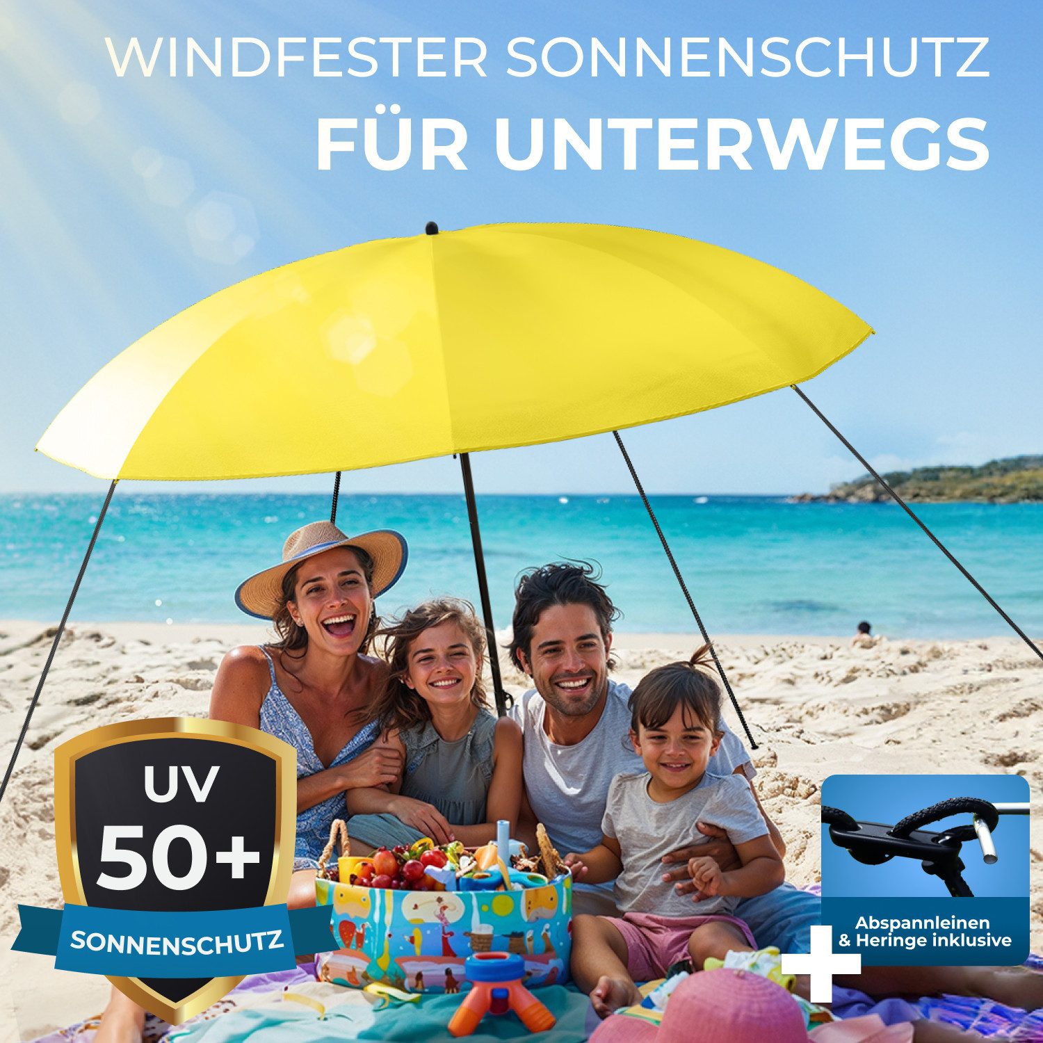 Styngard Sonnenschirm Reise Sonnenschirm Nizza, LxB: 180,00x155,00 cm, mit günstig online kaufen