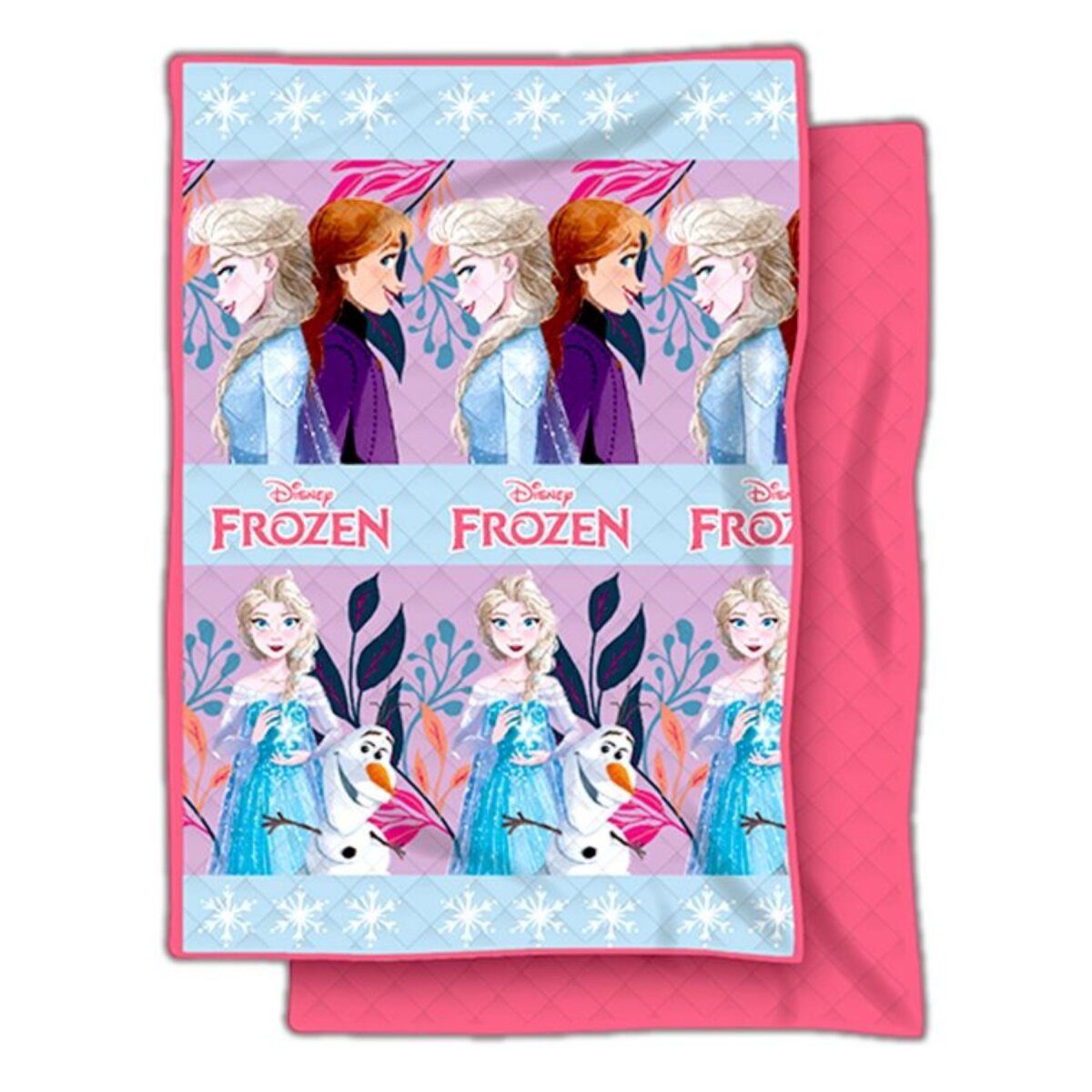 Wohndecke Disney Frozen Steppdecke Bettdecke 250x150cm Tagesdecke, Disney, Geschenkidee für Mädchen und Jungen