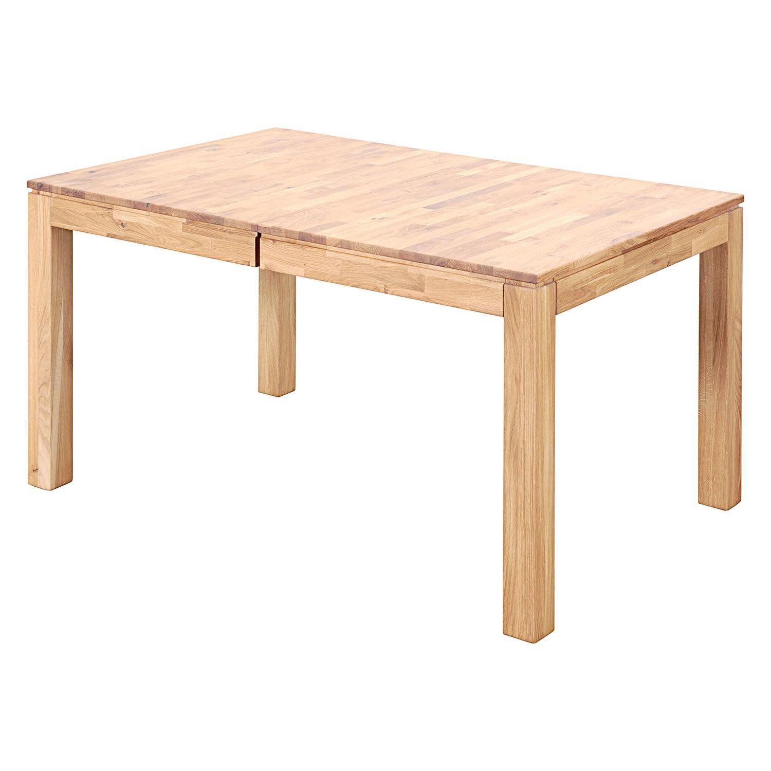 G+K Möbelvertriebs GmbH Esstisch SYLT, ausziehbar, 140 - 200 x 90 cm, massive Wildeiche