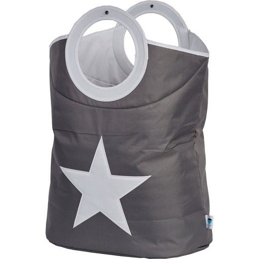 STORE IT! Wäschetasche Stern, grau, Mit praktischem Tragegriff. online