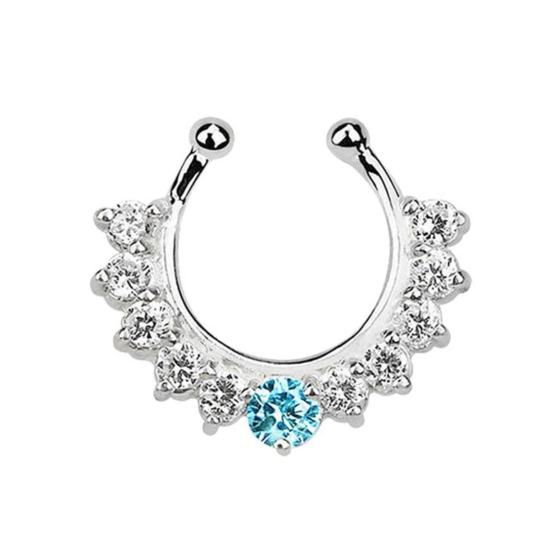 Adelia´s Nasenpiercing Piercing Nasenpiercing, Mit 11 Steinen