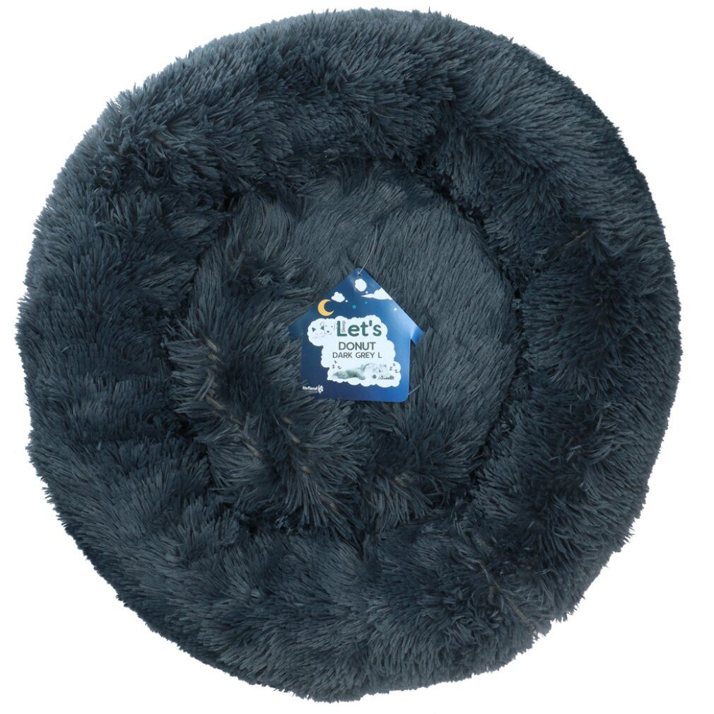 Thumbnail - Let's Bands Tierkissen Let's Sleep Donut 60 cm Dunkelgrau