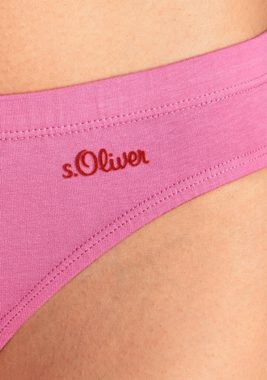 s.Oliver Bikinislip (3er-Pack) mit seitlichem Logodruck