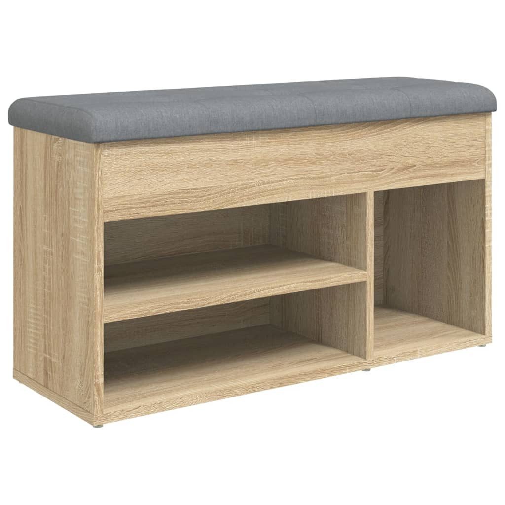 vidaXL Sitzbank Schuhbank Sonoma-Eiche 82x32x45,5 cm günstig online kaufen