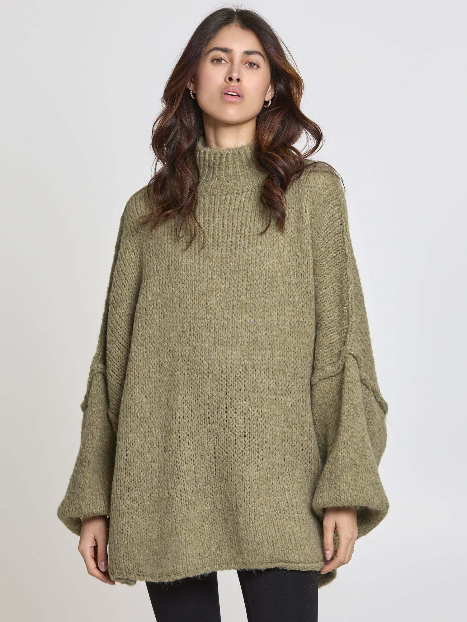 Lilavie Strickpullover Maraa One Size Oversize Grobstrickpullover mit Wolla günstig online kaufen