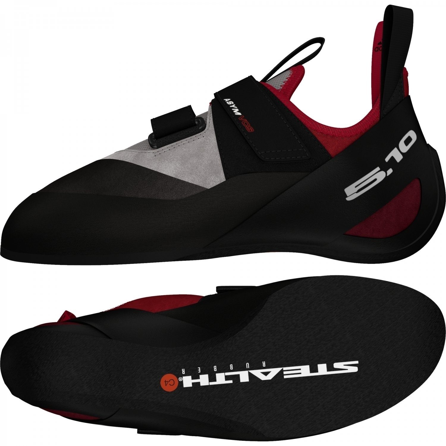 adidas Sportswear Five Ten Asym Kletterschuh schwarz/rot/grau Wanderschuh