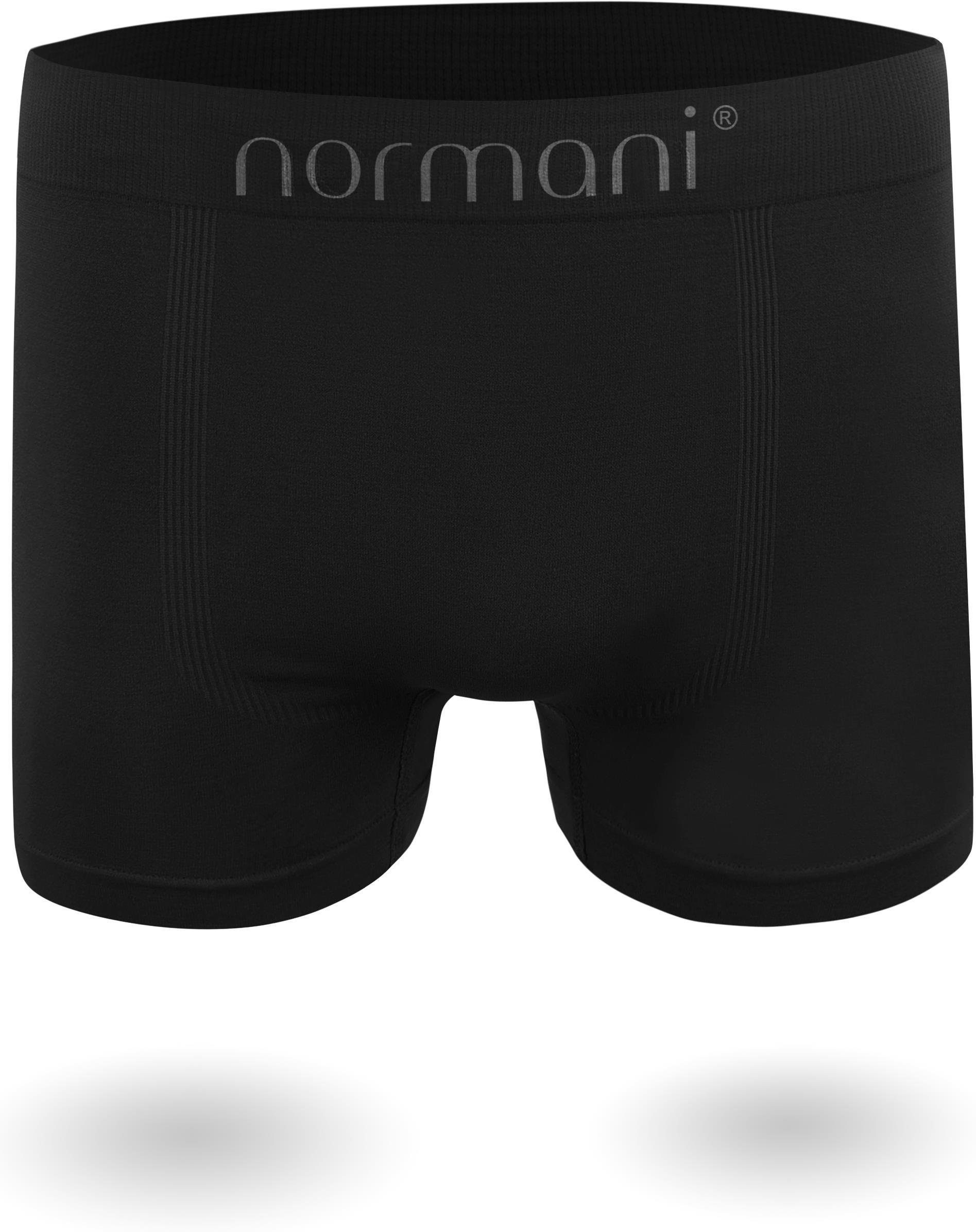 normani Retro Boxer für Retropants Unterhosen 12 Stück schnell Schwarz Material trocknendem Herren Männer aus Mikrofaser-Boxershorts