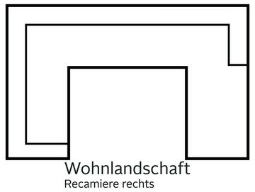 Mr. Couch Wohnlandschaft Nikita U-Form, wahlweise mit Kaltschaum (140kg Belastung/Sitz) und Bluetooth-Sound