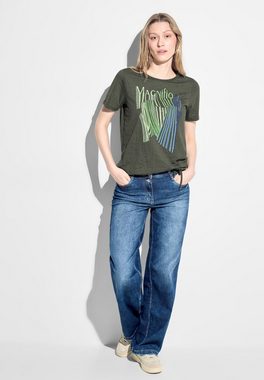 Cecil T-Shirt aus softem Materialmix