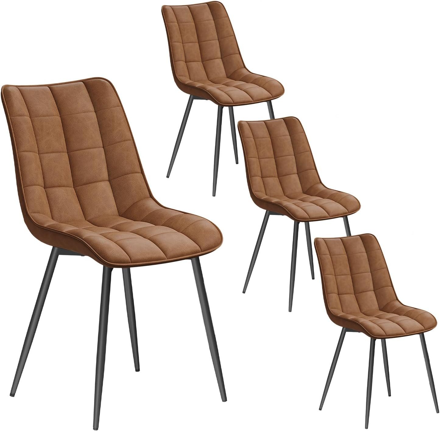 Woltu Esszimmerstuhl (4 St), Küchenstuhl mit Rückenlehne, Metallbeine günstig online kaufen