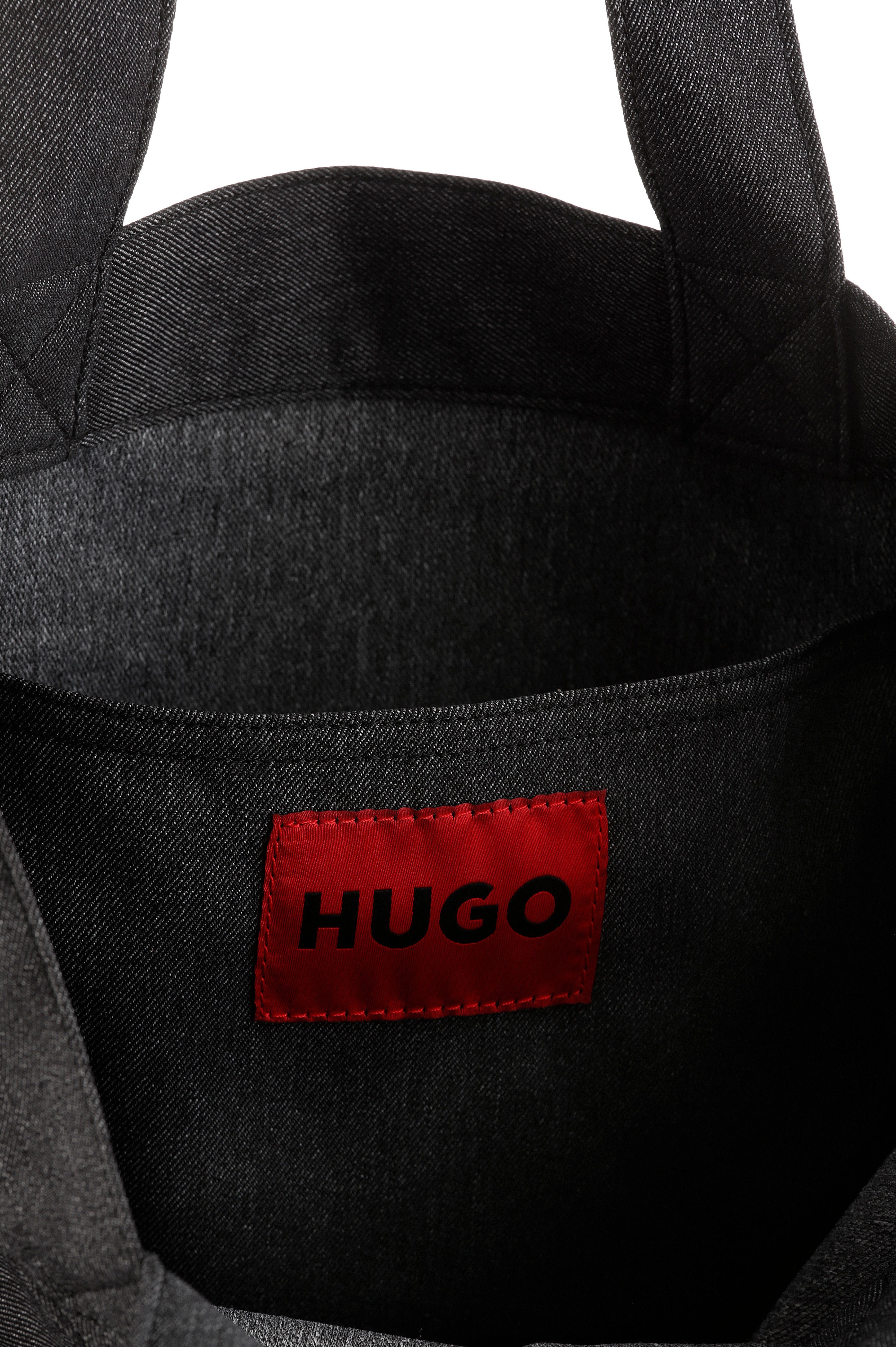 HUGO Shopper Erik HM_Tote, mit Logoprint, Aus 75% Cotton 25% Polyester