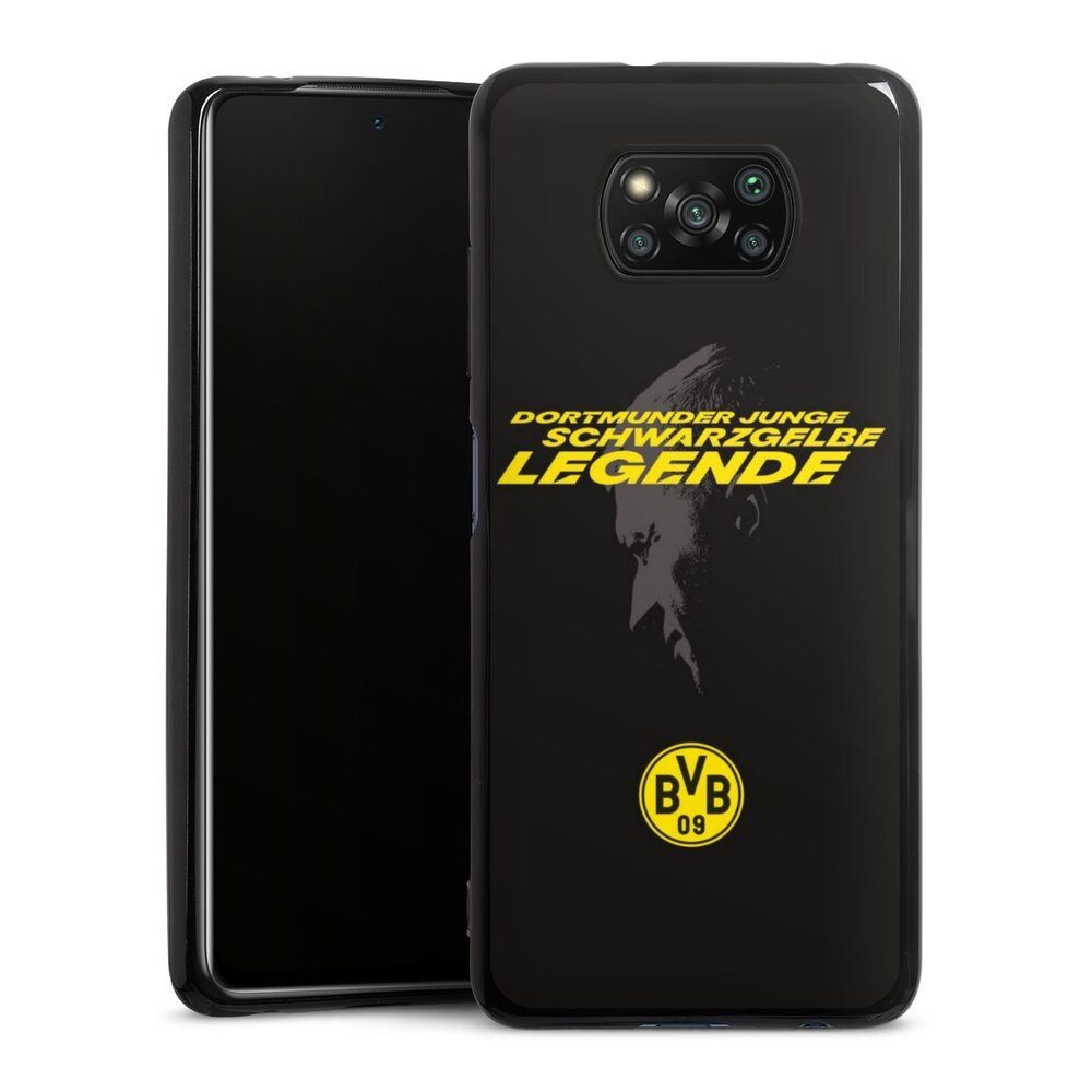 DeinDesign Handyhülle Marco Reus Borussia Dortmund BVB Danke Marco Schwarzgelbe Legende, Xiaomi Poco X3 nfc Silikon Hülle Bumper Case Handy Schutzhülle