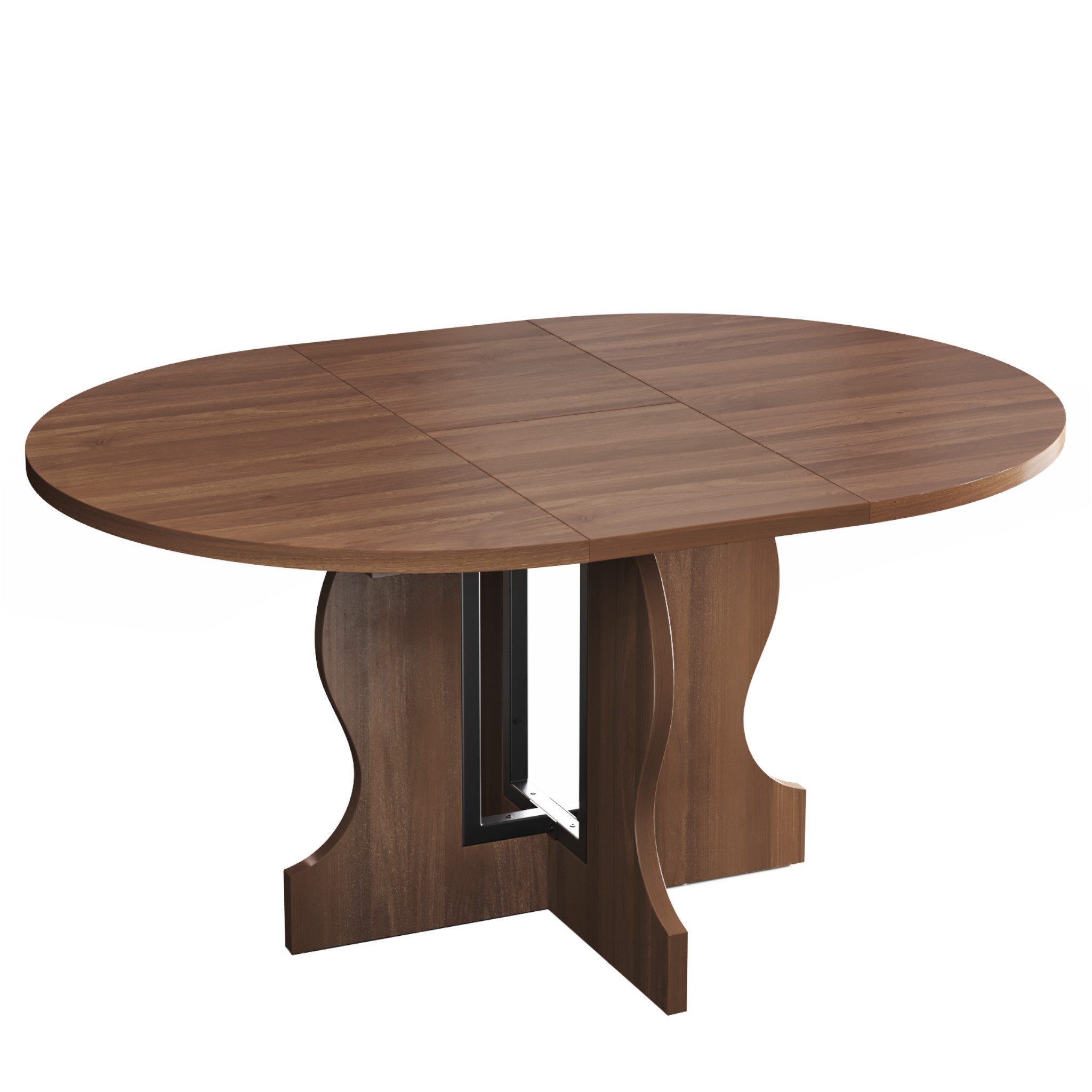 Mondeer Esstisch Ausziehbarer Runder Esstisch (110-150 cm), mit massivem Ho günstig online kaufen