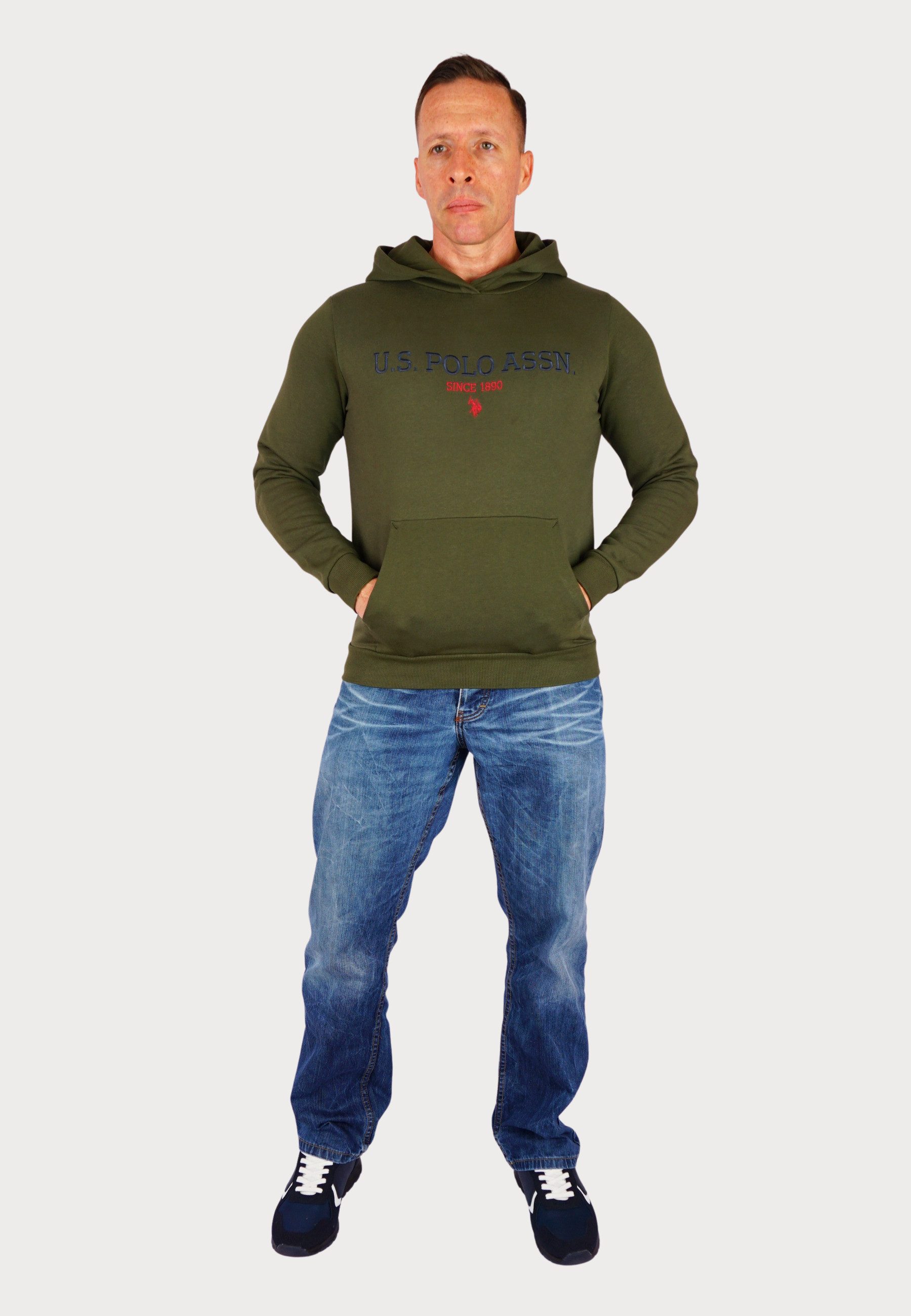 U.S. Polo Assn. Hoodie Pullover Hoody Kapuzenpullover (1-tlg) günstig online kaufen