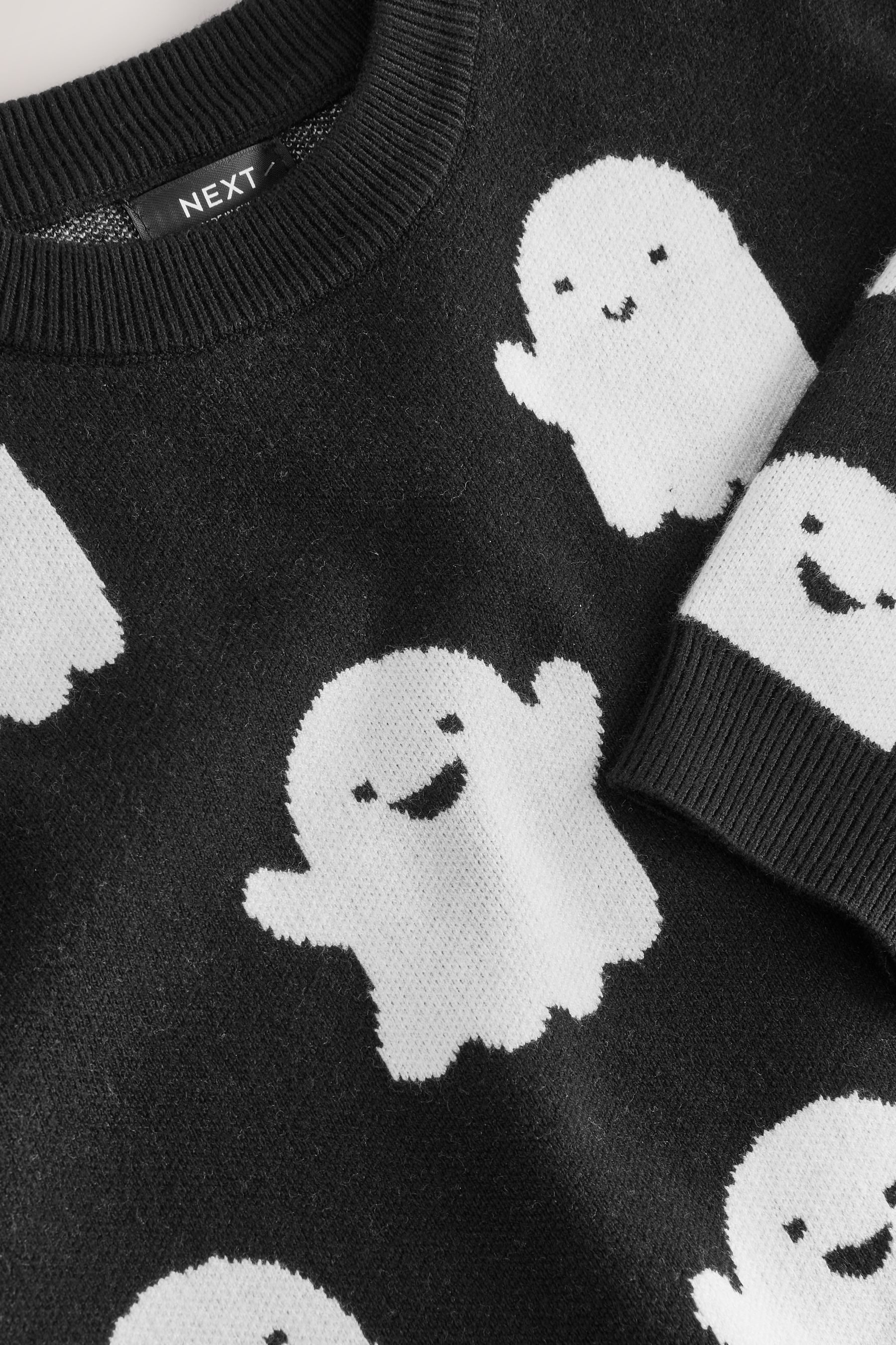 Next Rundhalspullover Halloween Strickpullover mit Rundhalsausschnitt (1-tlg)