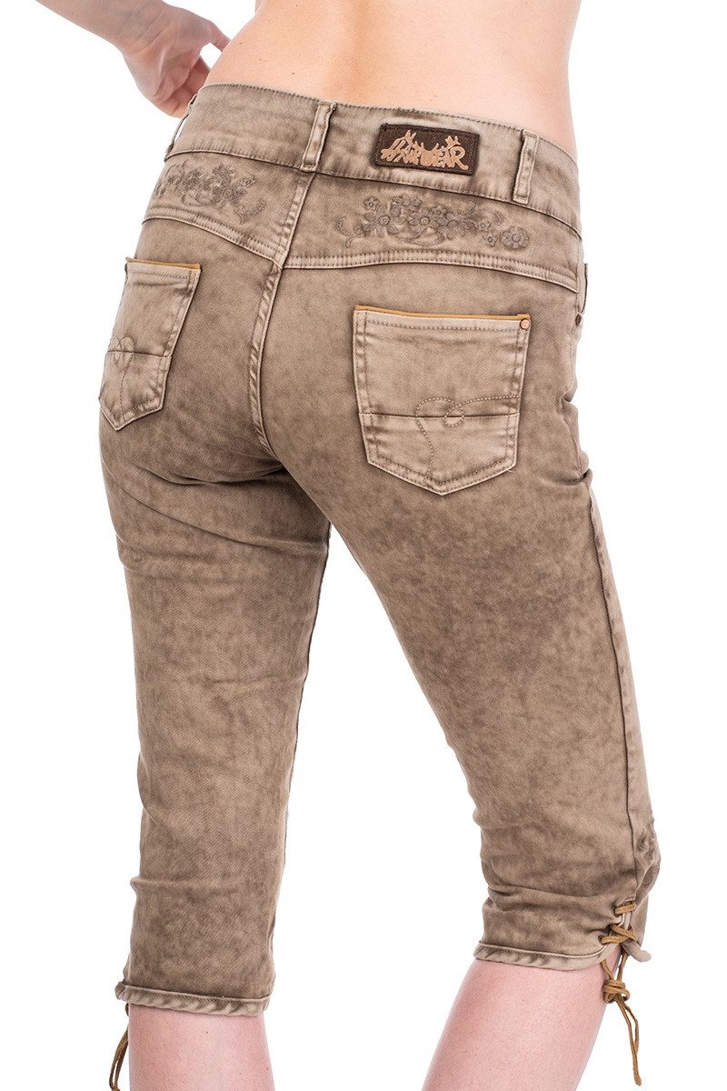 Hangowear Trachtenjeans Trachtenjeans Damen - OVIDA KB - schlamm