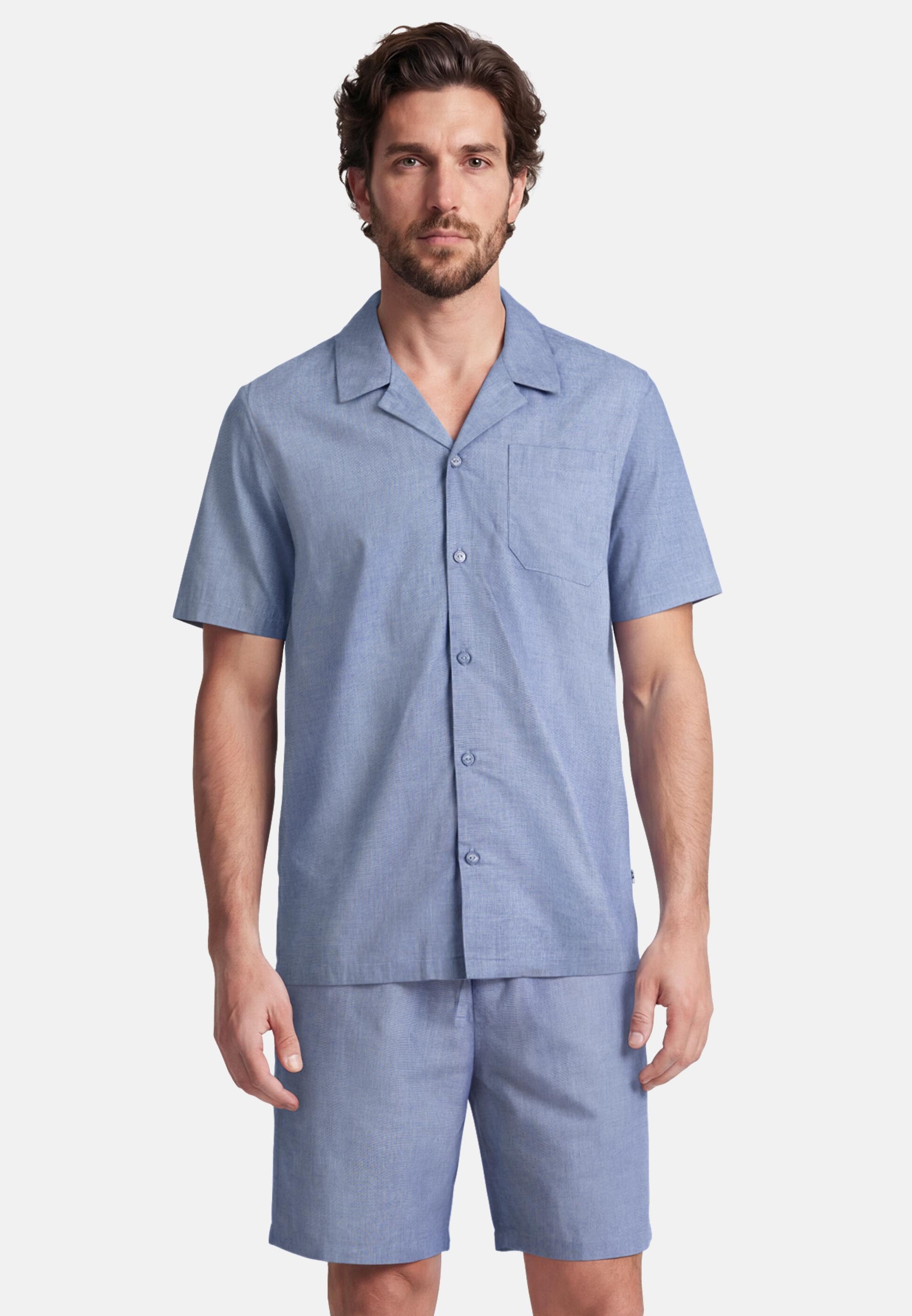 seidensticker Pyjama Classic Fil a Fil Pyjama - Baumwolle - Atmungsaktiv