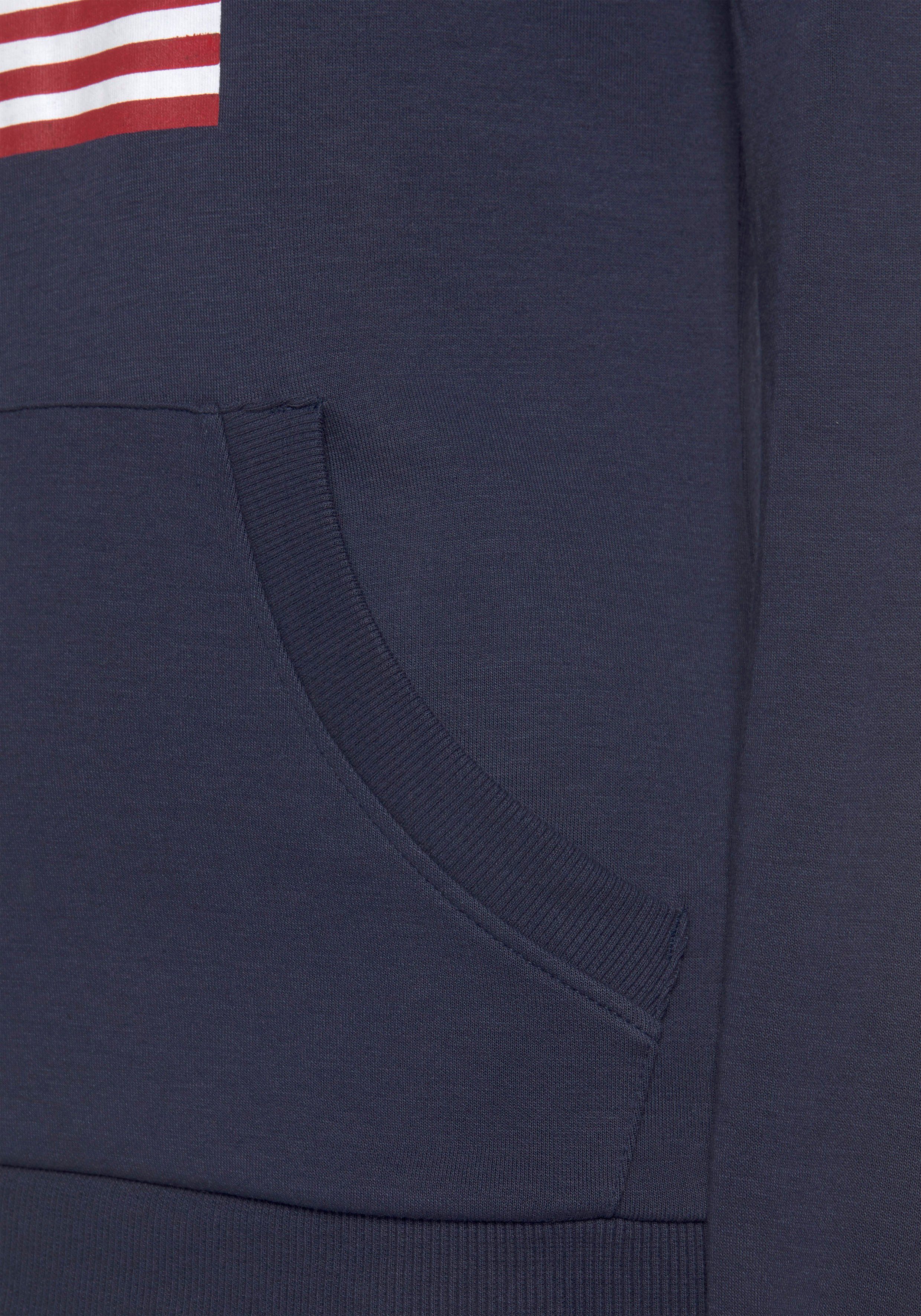 H.I.S Kapuzensweatshirt mit Logodruck und Kängurutasche, Loungeanzug, Hoodie