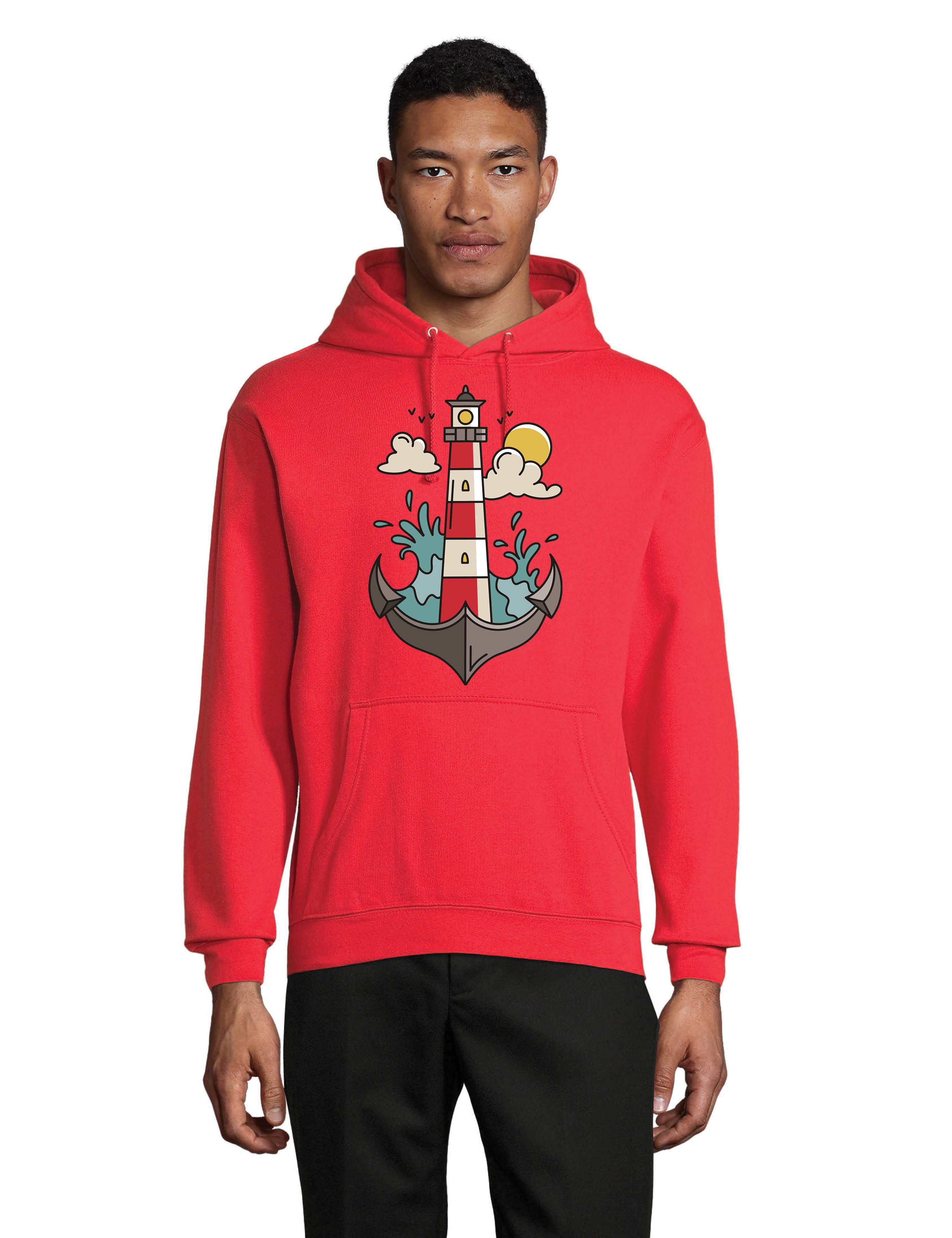 Youth Designz Kapuzenpullover Herren Hoodie Pullover "Anker Leuchtturm" lus günstig online kaufen