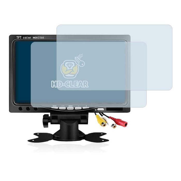 BROTECT Schutzfolie für Kenowa Car Monitor (7) Displayschutzfolie 2 Stück Folie klar