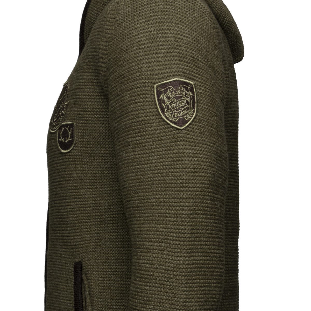 Krüger Trachtenjacke Bastian Herren (1-St) Trachtenstrickjacke, Oktoberfest, Trachten, Bayerische Trachtenjacke