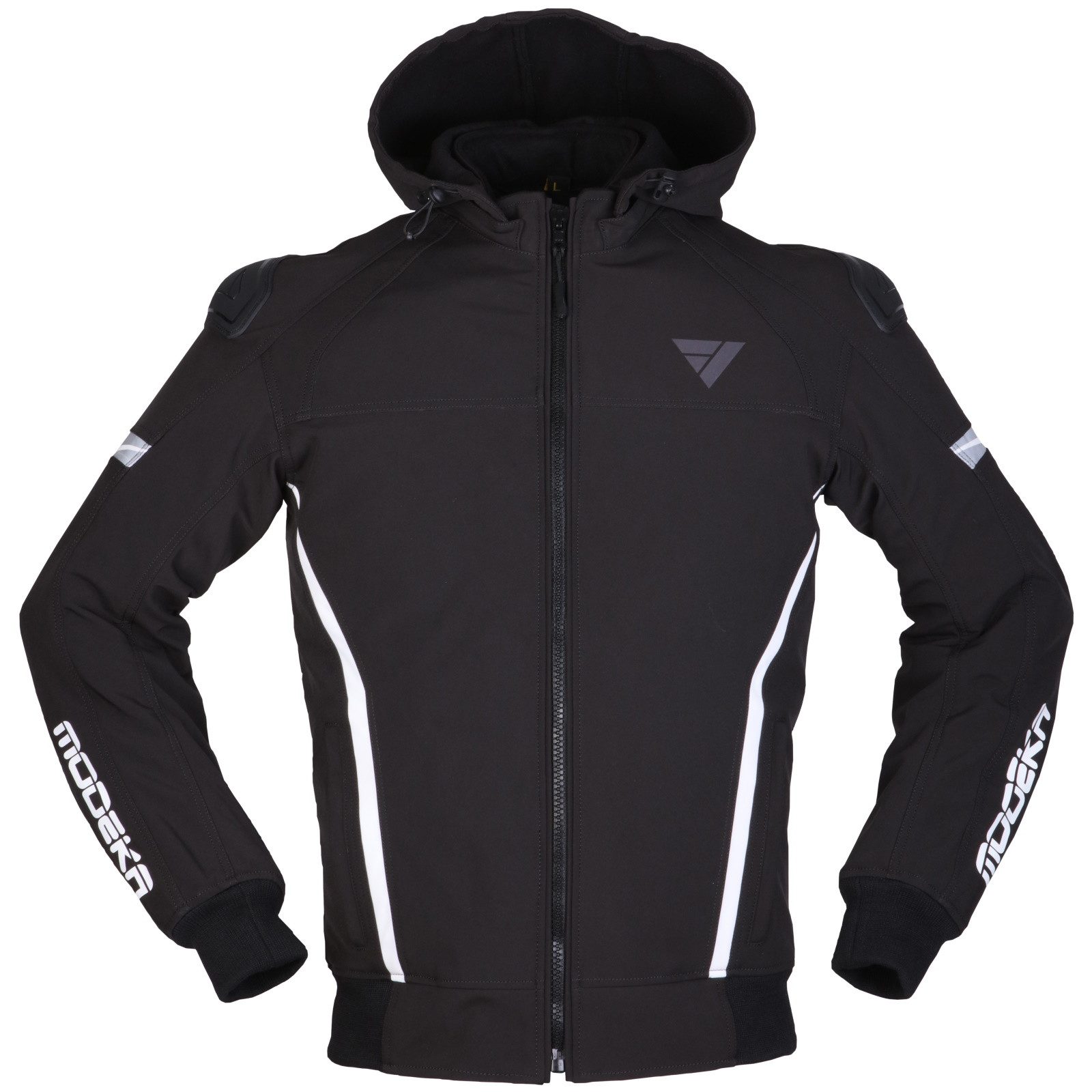 Motorradjacke Modeka Clarke Sport Softshelljacke schwarz / weiß S